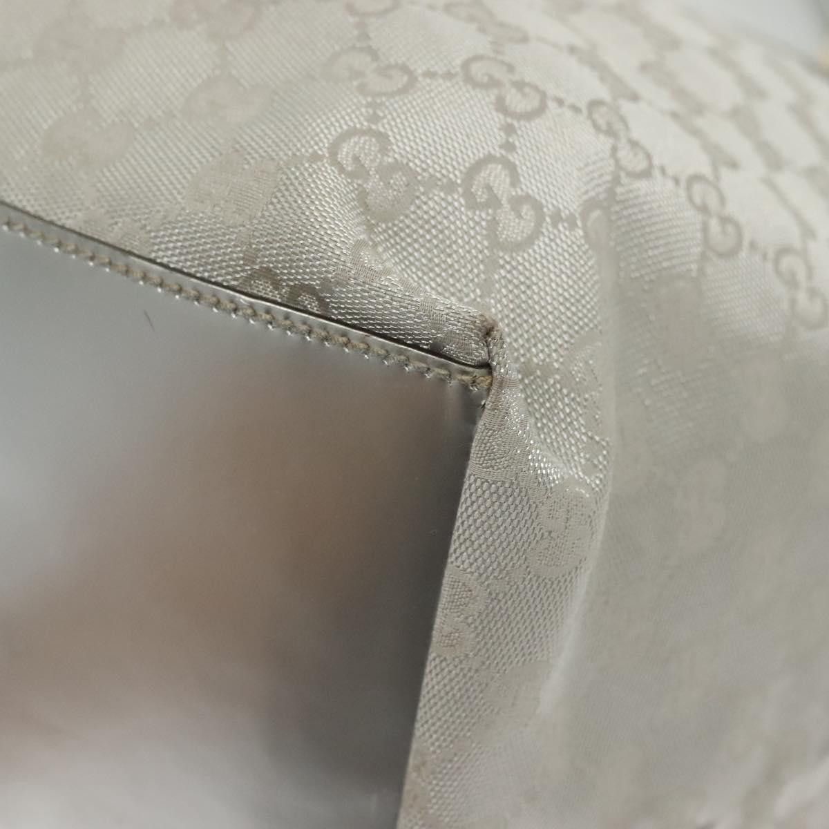 Gucci GUCCI GG Canvas Tote Bag Silver Size ONE SIZE - 13 Thumbnail