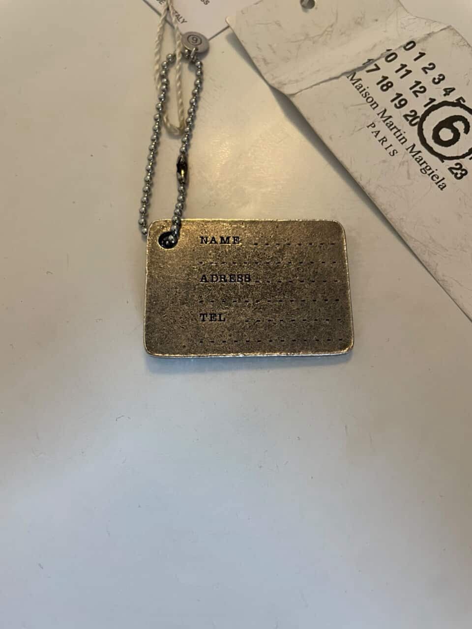 Maison Margiela Maison Margiela ID Tag key chain Size ONE SIZE - 3 Thumbnail
