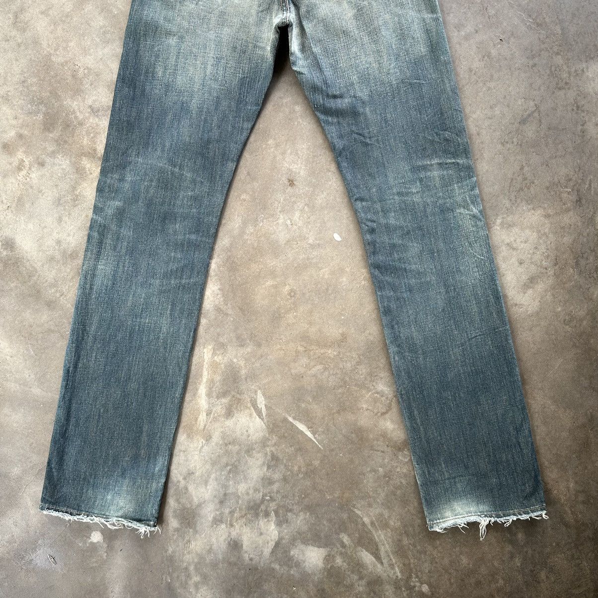 Japanese Brand Vintage Japanese Rusty Distressed Faded Denim Jean Pant W33 Size US 33 - 10 Thumbnail