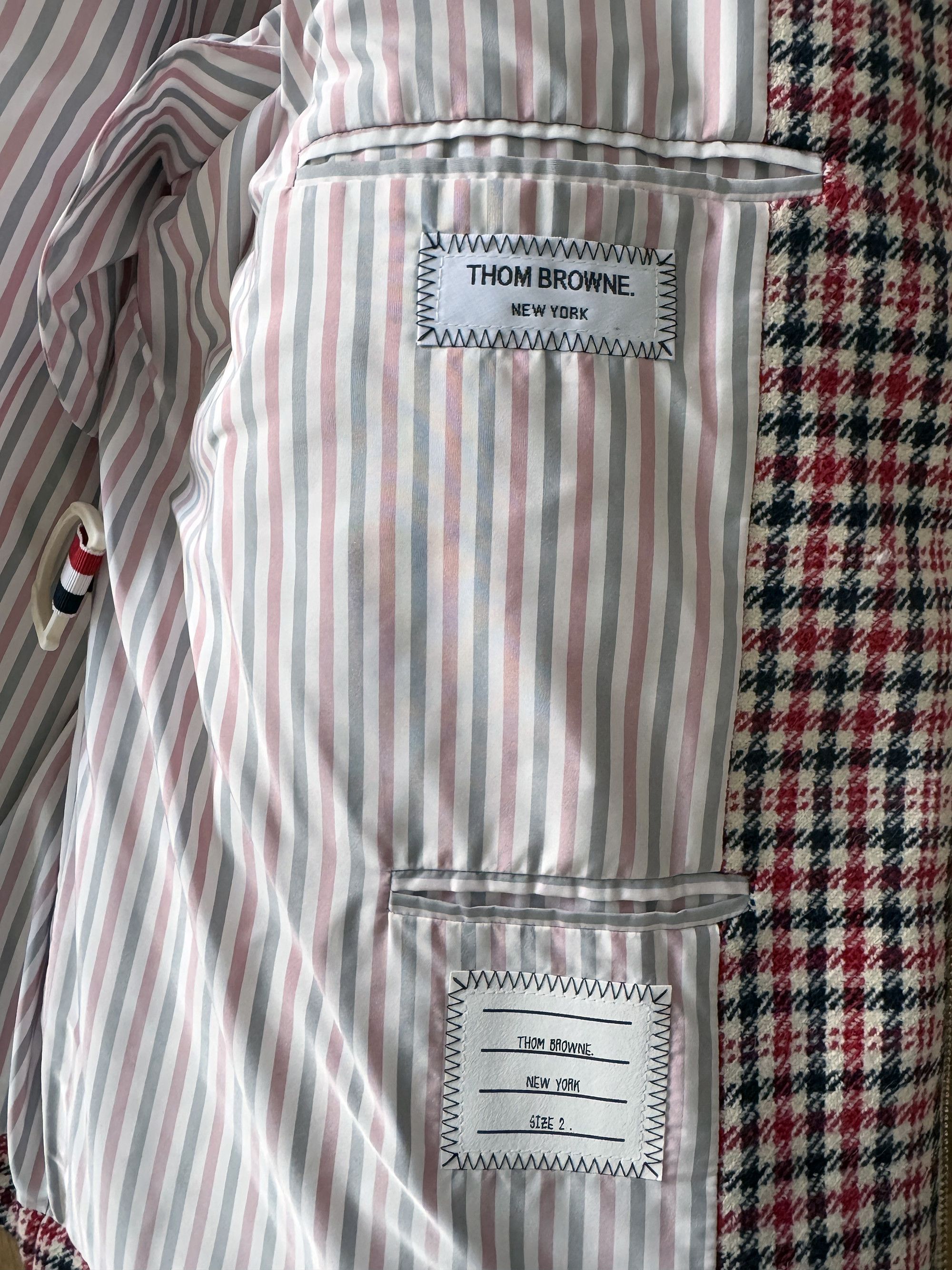 Thom Browne Down Tweed Gunclub Overcheck Jacket Size US M / EU 48-50 / 2 - 9 Thumbnail