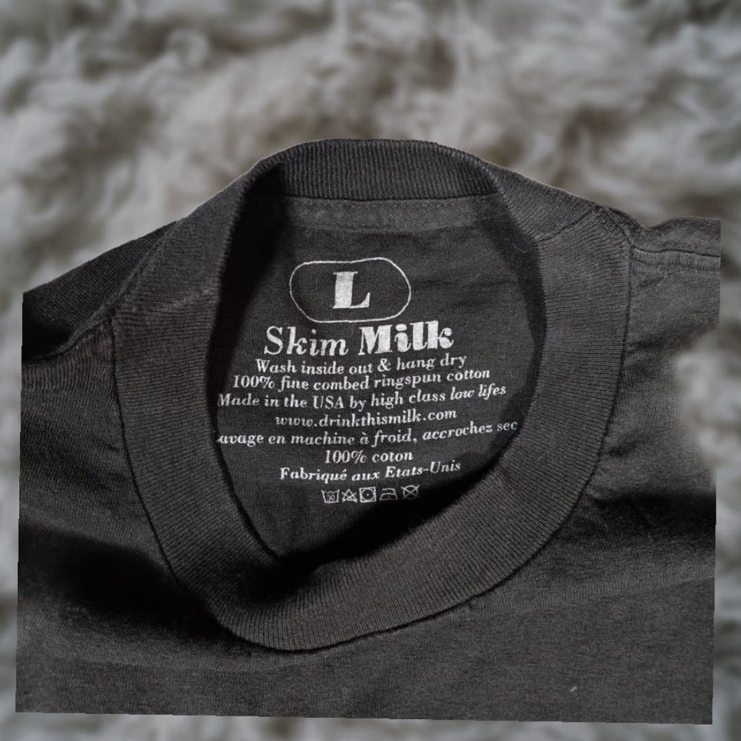 SKIMS Skim Milk Graphic Print Short Sleeve T Shirt Mens Large Black Relaxed Fit USA Made Cotton Size US L / EU 52-54 / 3 - 4 Thumbnail