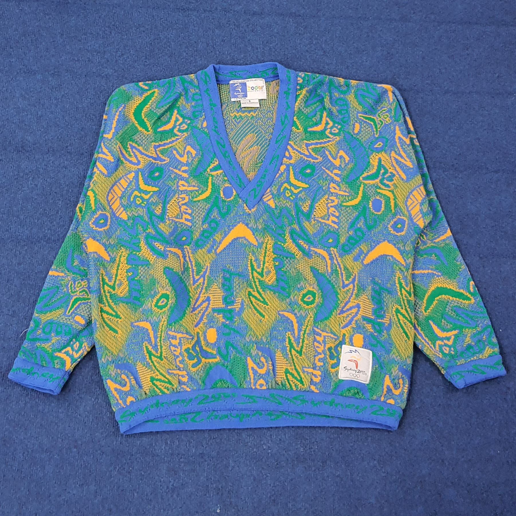 Coogi Vintage Coogi Sydney 2000 Olympic Knitted Wear C264N1 Size US L / EU 52-54 / 3 - 1 Thumbnail