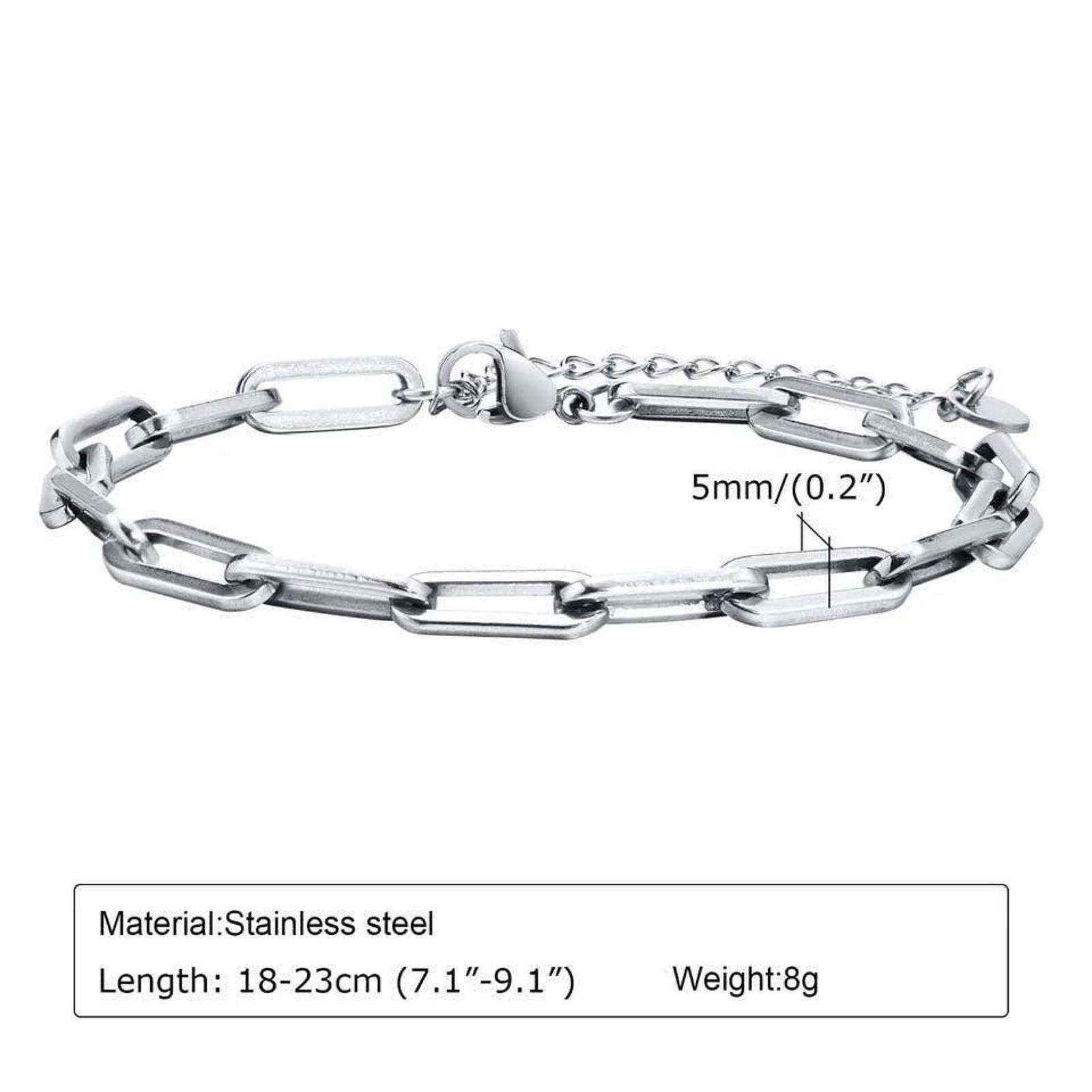 Jewelry Chain Link Silver Bracelet Size ONE SIZE - 2 Thumbnail