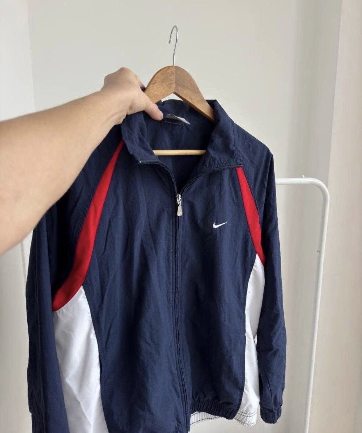 Nike × Vintage Vintage Nike 90s track nylon Y2K light jacket Size US M / EU 48-50 / 2 - 2 Thumbnail