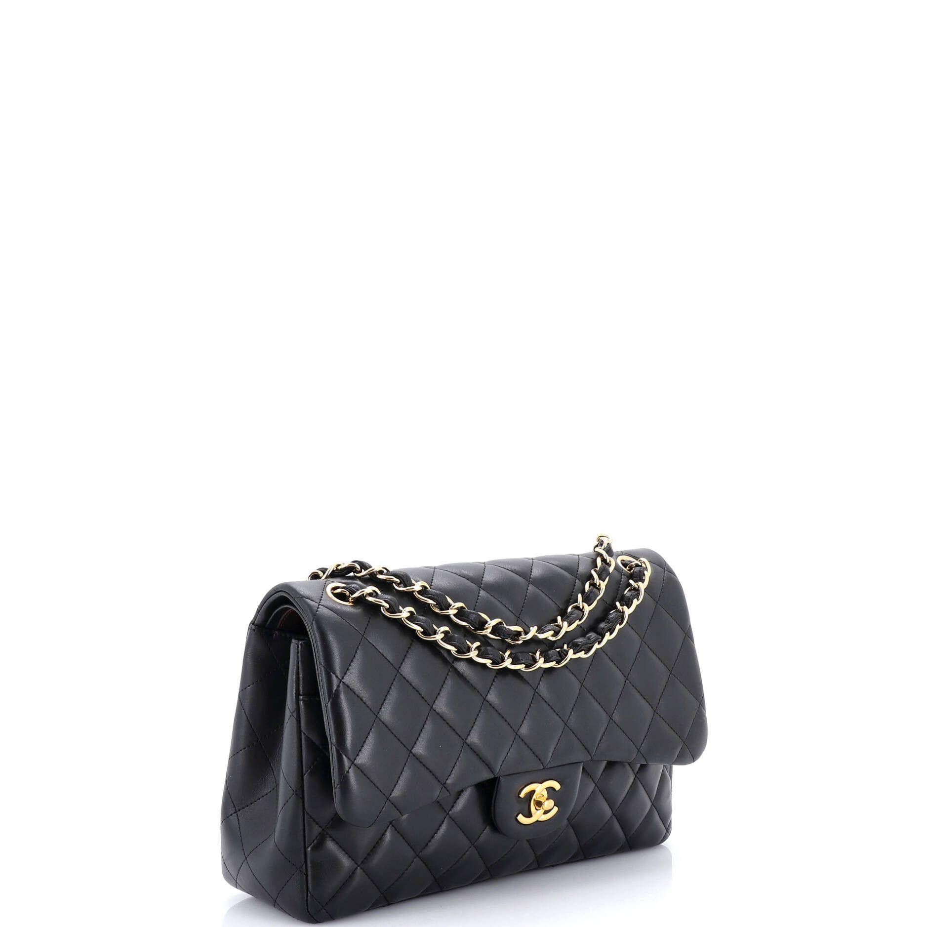 Chanel Classic Double Flap Bag Quilted Lambskin Jumbo Size ONE SIZE - 1 Thumbnail