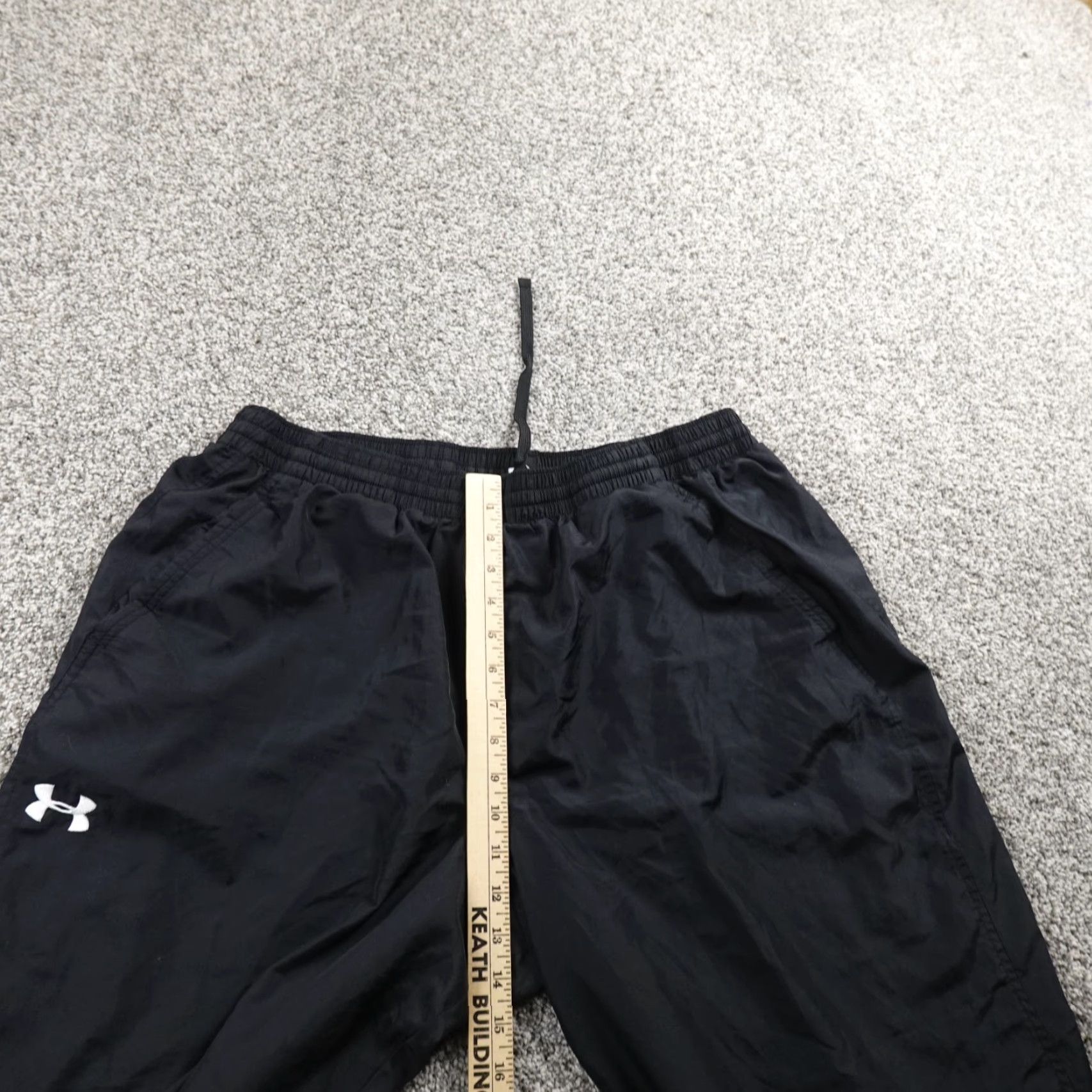 Under Armour Under Armour Pants Mens 2XL Black Baggy Windbreaker Drawstring Jogger Sweatpants Size US 36 / EU 52 - 4 Thumbnail
