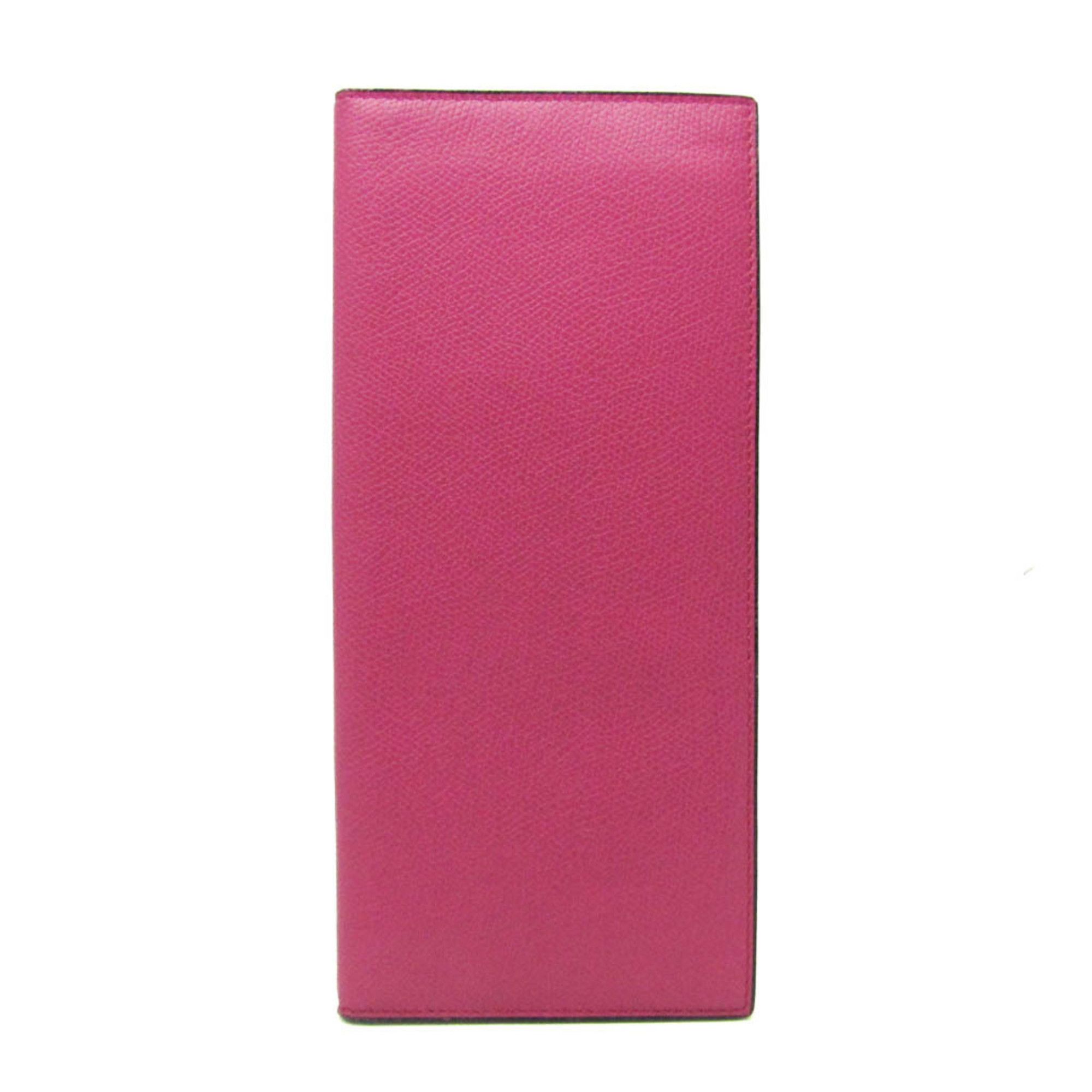 Valextra Valextra Women's Leather Long Bill Wallet (bi-fold) Pink Size ONE SIZE - 1 Thumbnail