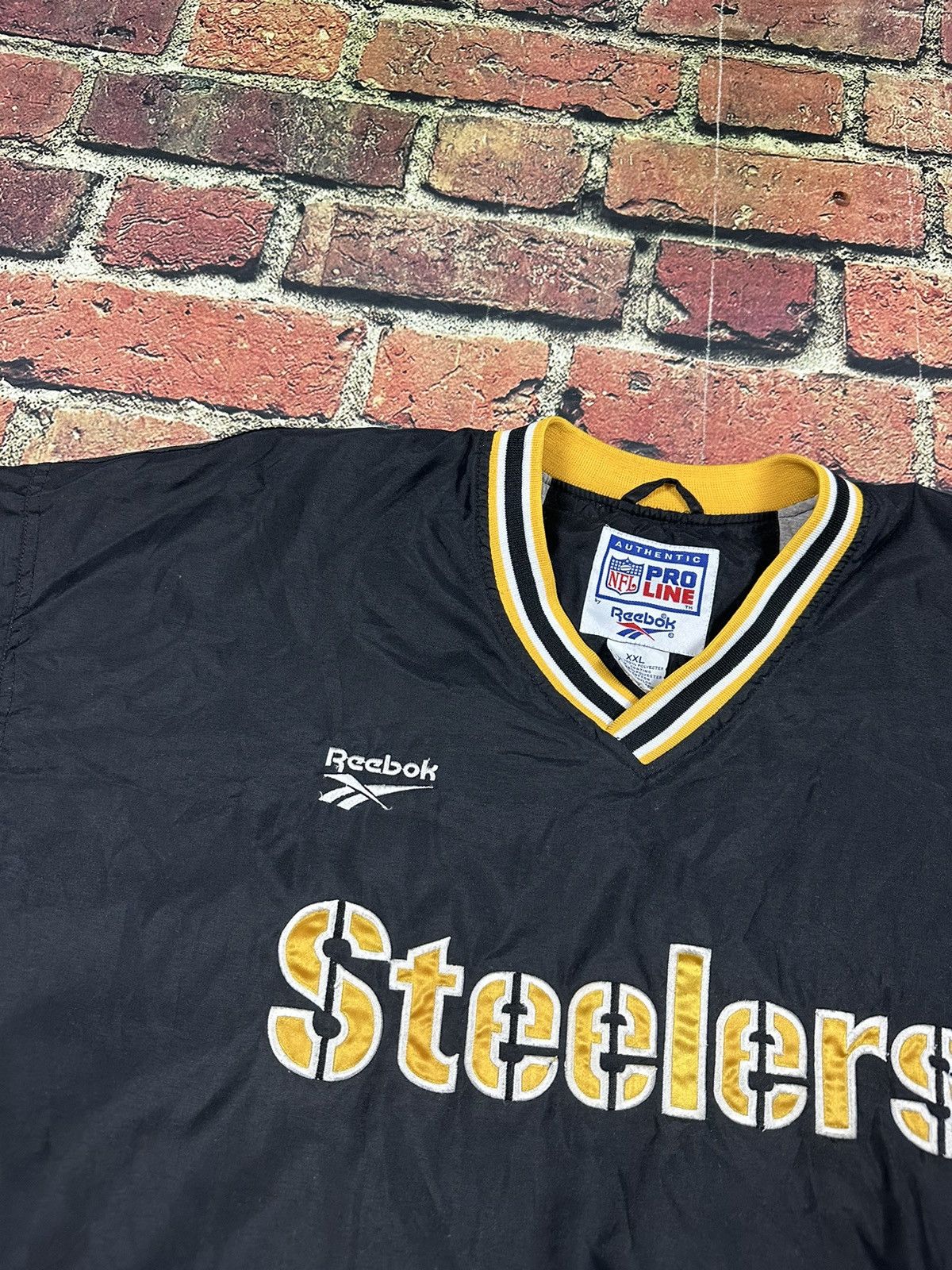 NFL × Reebok × Vintage Vintage Pittsburgh Steelers NFL Pro Line Windbreaker Jacket Size US XXL / EU 58 / 5 - 7 Thumbnail