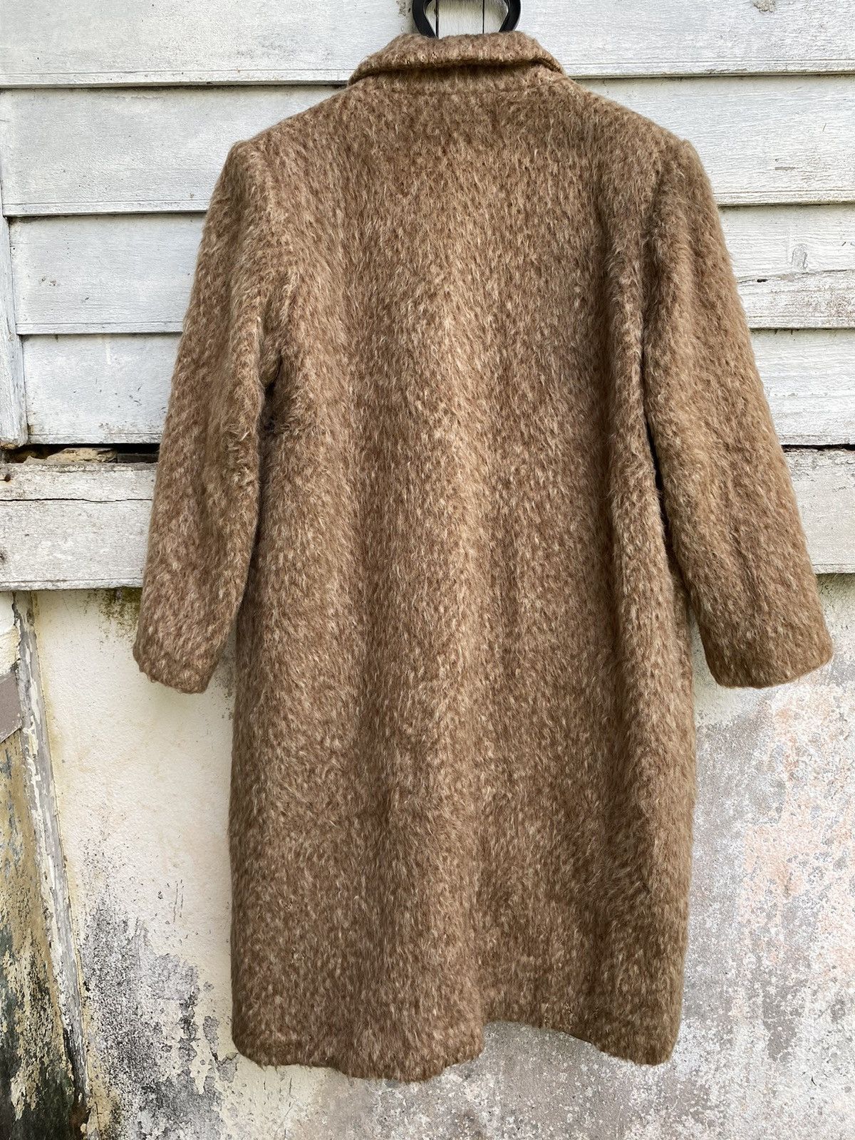 Thierry Mugler × Vintage Archival 80s Thierry Mugler Fur Mohair Leather Strap Coat Size US M / EU 48-50 / 2 - 9 Thumbnail