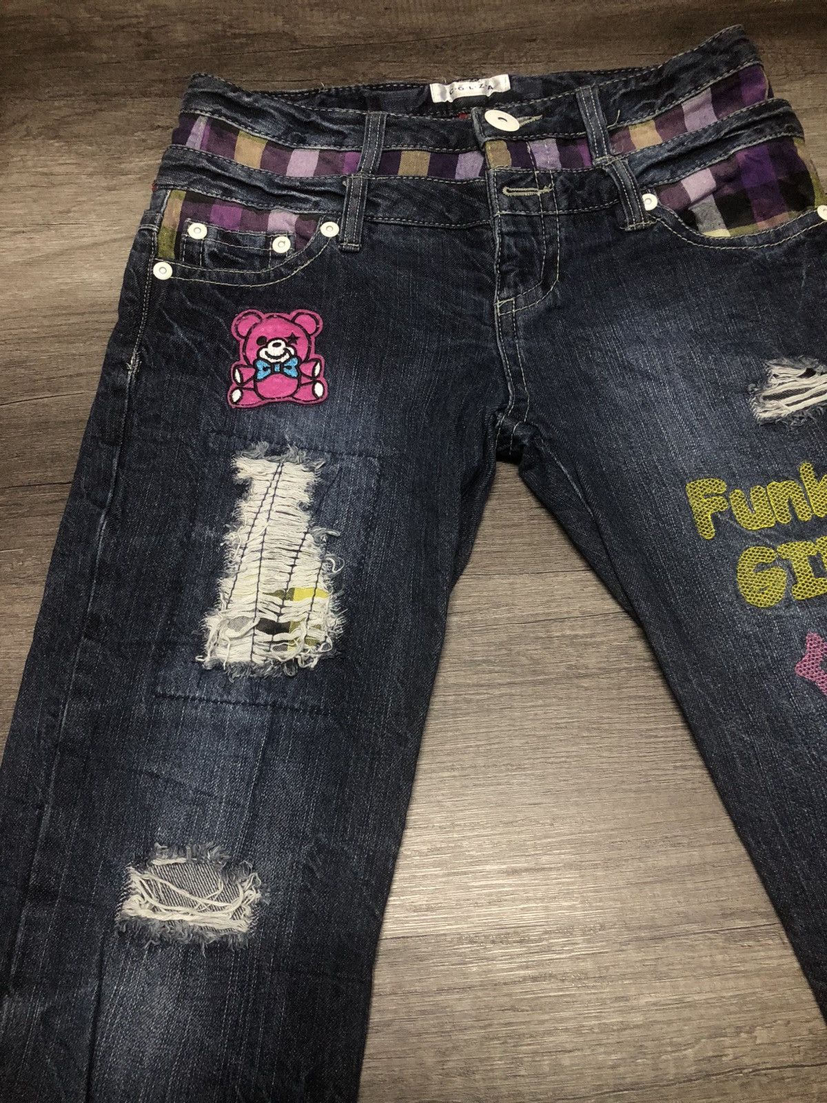 Designer × Japanese Brand C.O.L.Z.A FUNKY GIRLS RAKISH STYLE JOY US DOUBLE WAIST JAPAN Size US 32 / EU 48 - 5 Thumbnail
