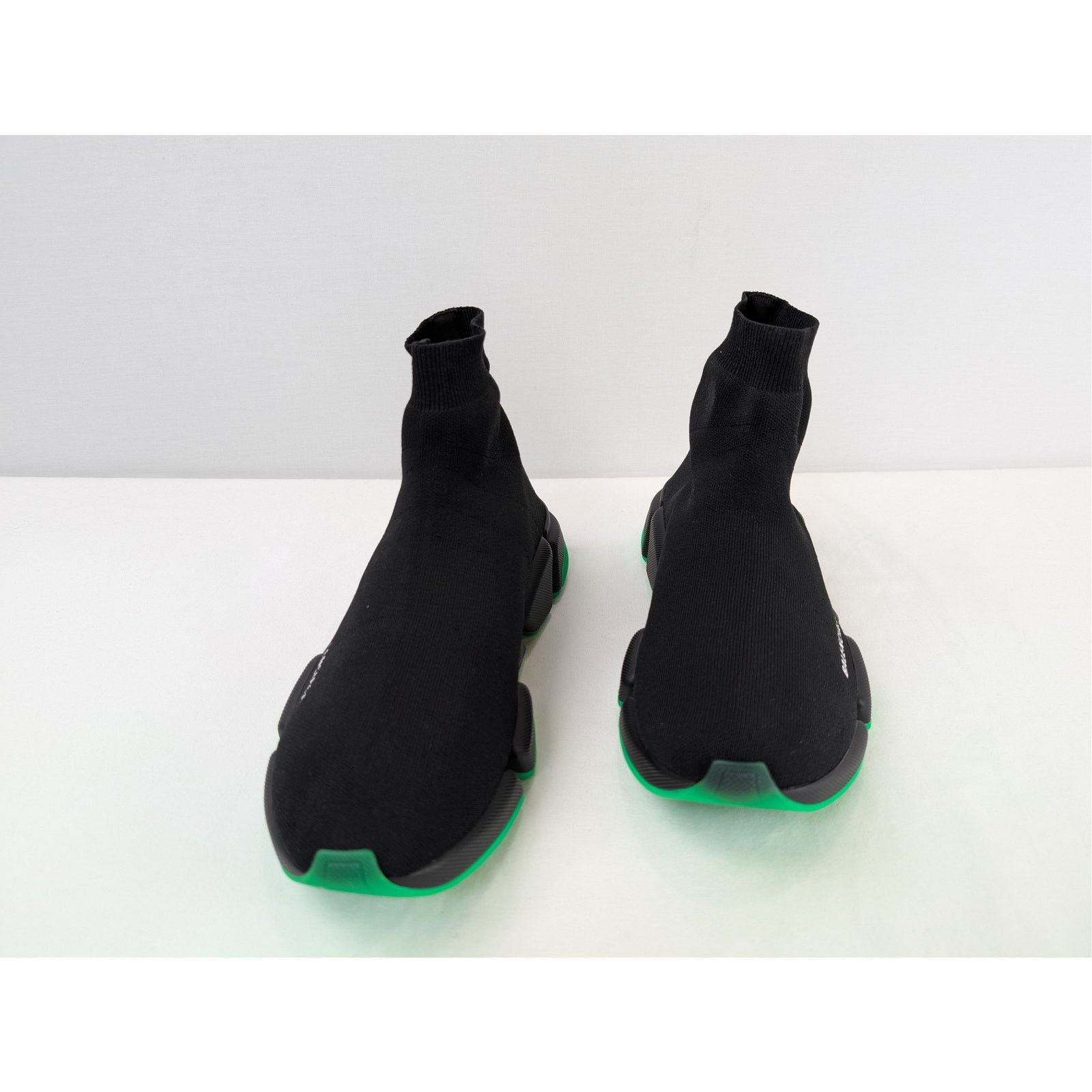 Balenciaga o1rshd1 Rec Knit/Clear Speed 2.0 Clearsole Sneakers in Black Size US 12 / EU 45 - 7 Thumbnail