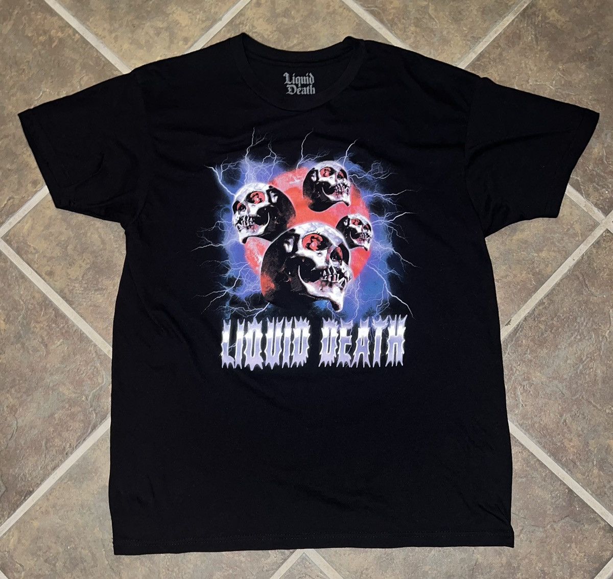 Other LIQUID DEATH LIGHTNING SKULLS T-SHIRT Size US L / EU 52-54 / 3 - 1 Thumbnail