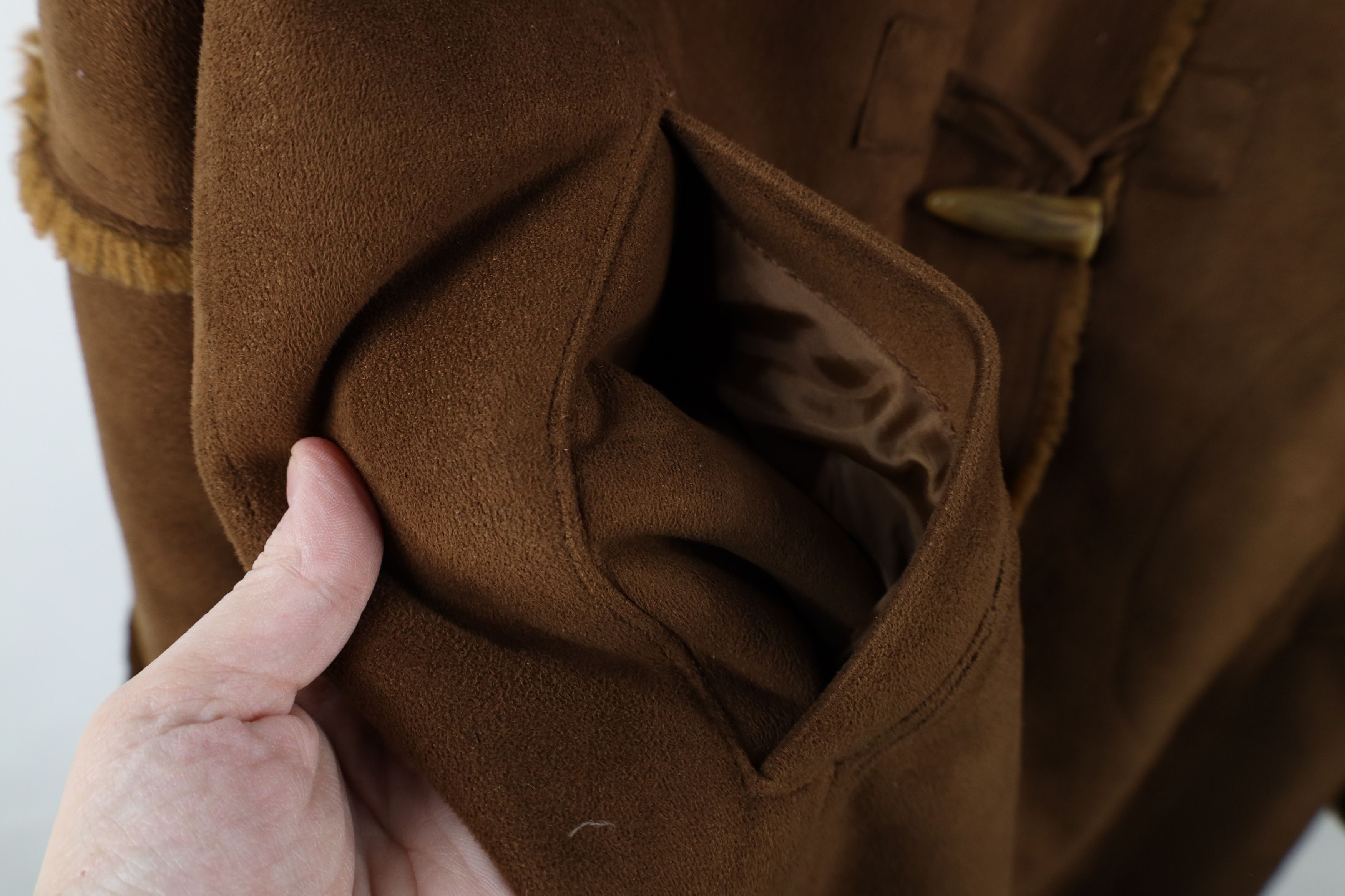 Vintage Vintage 90s Streetwear Plush Pennylane Coat Jacket Brown Size XL / US 12-14 / IT 48-50 - 9 Thumbnail