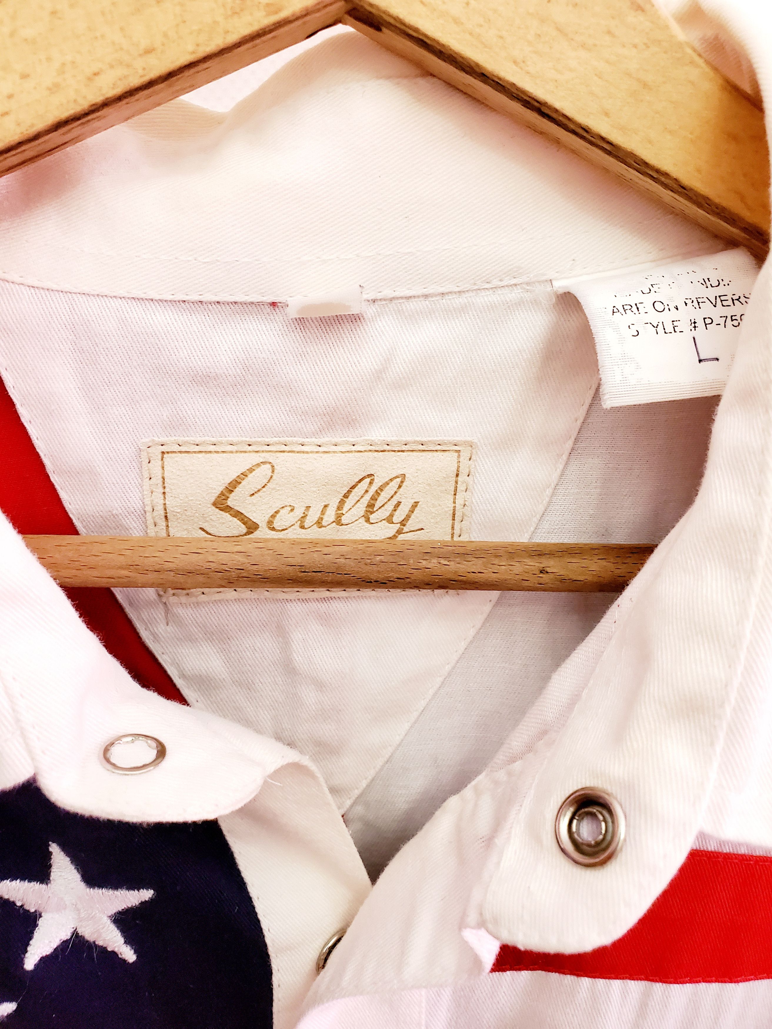 Japanese Brand × Vintage Vintage 90s USA Flags Button Ups shirt ideal condition sz L Size US L / EU 52-54 / 3 - 4 Thumbnail