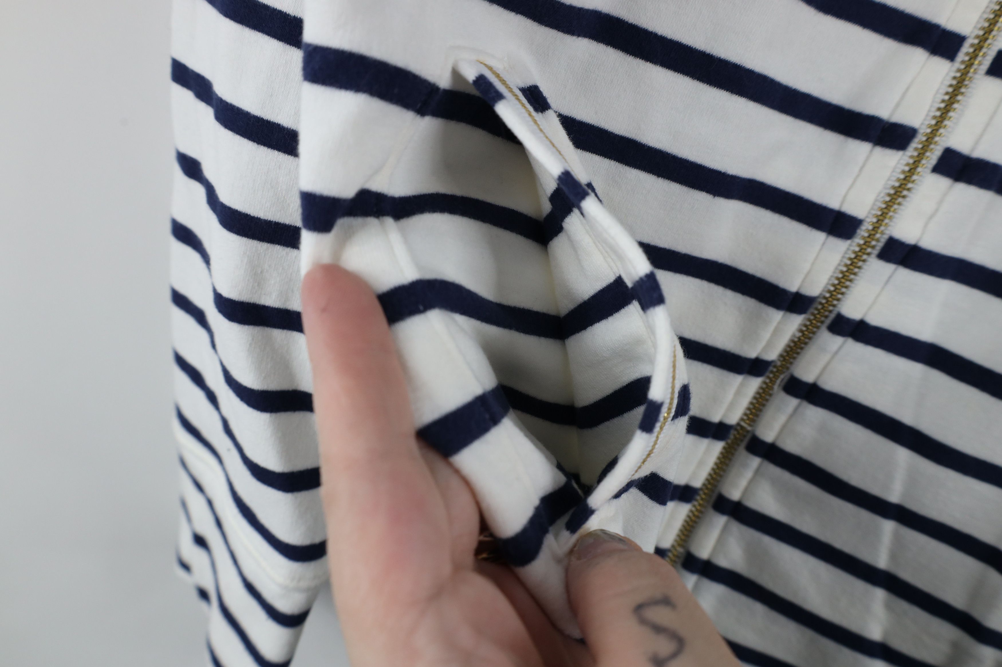 Lilly Pulitzer × Vintage Lilly Pulitzer Bennett Striped French Terry Full Zip Jacket Size S / US 4 / IT 40 - 5 Thumbnail