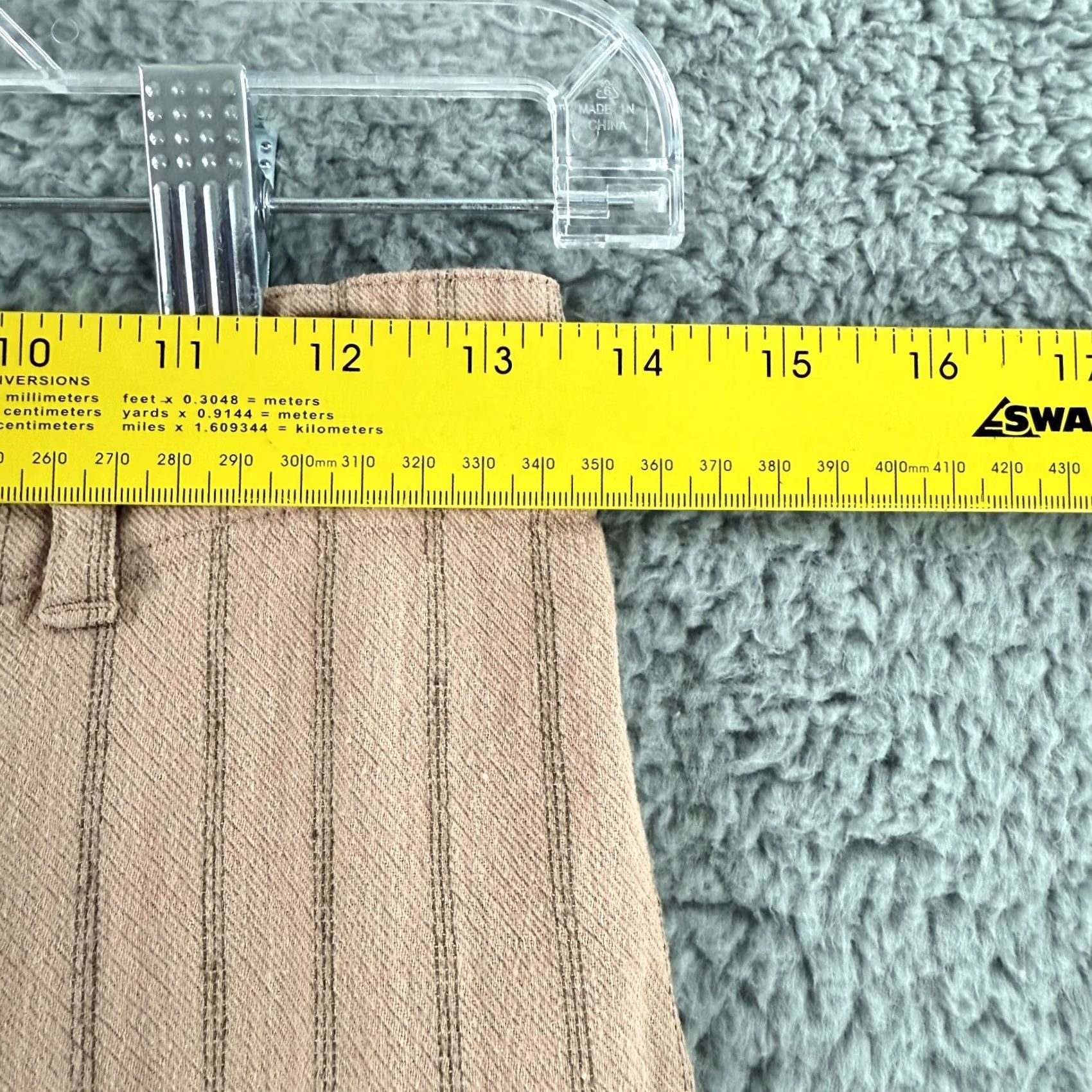 Urban Outfitters Urban Outfitters Pink Stripe Wide Leg Pants Womens Small High Rise Linen Blend Size 28" / US 6 / IT 42 - 6 Thumbnail