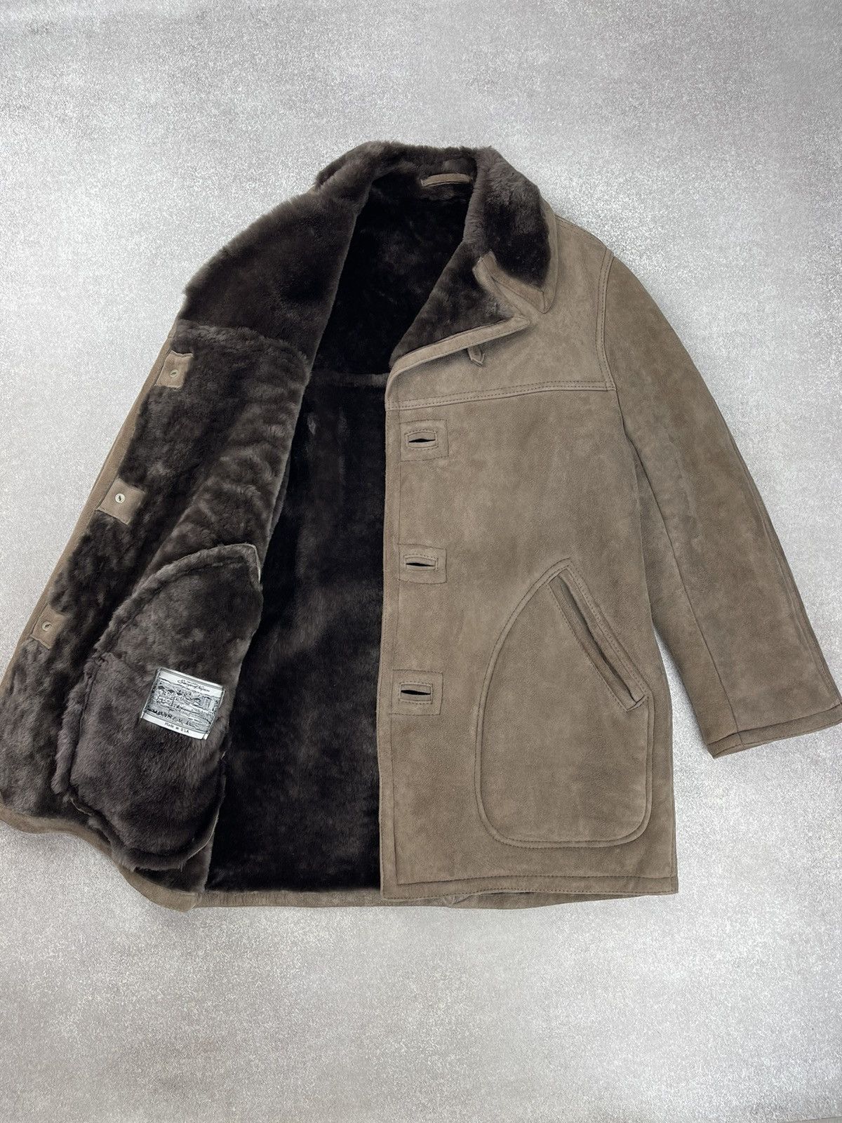 Sawyer of Napa Sawyer Of Napa Suede Suede Sheepskin Western Rancher Jacket Size US M / EU 48-50 / 2 - 10 Thumbnail