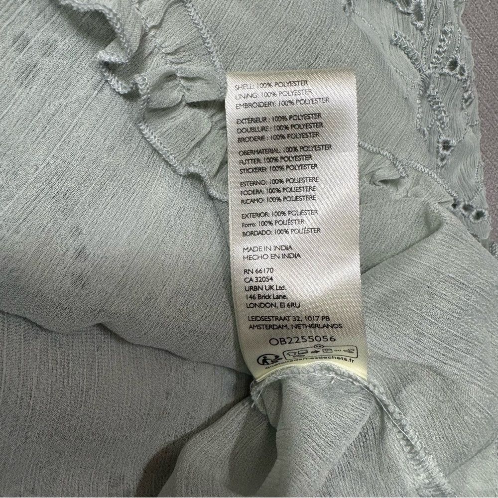 Free People NWT New Free People Sanderson Midi Sky Gray Skirt Size M Size 32" / US 10 / IT 46 - 8 Thumbnail
