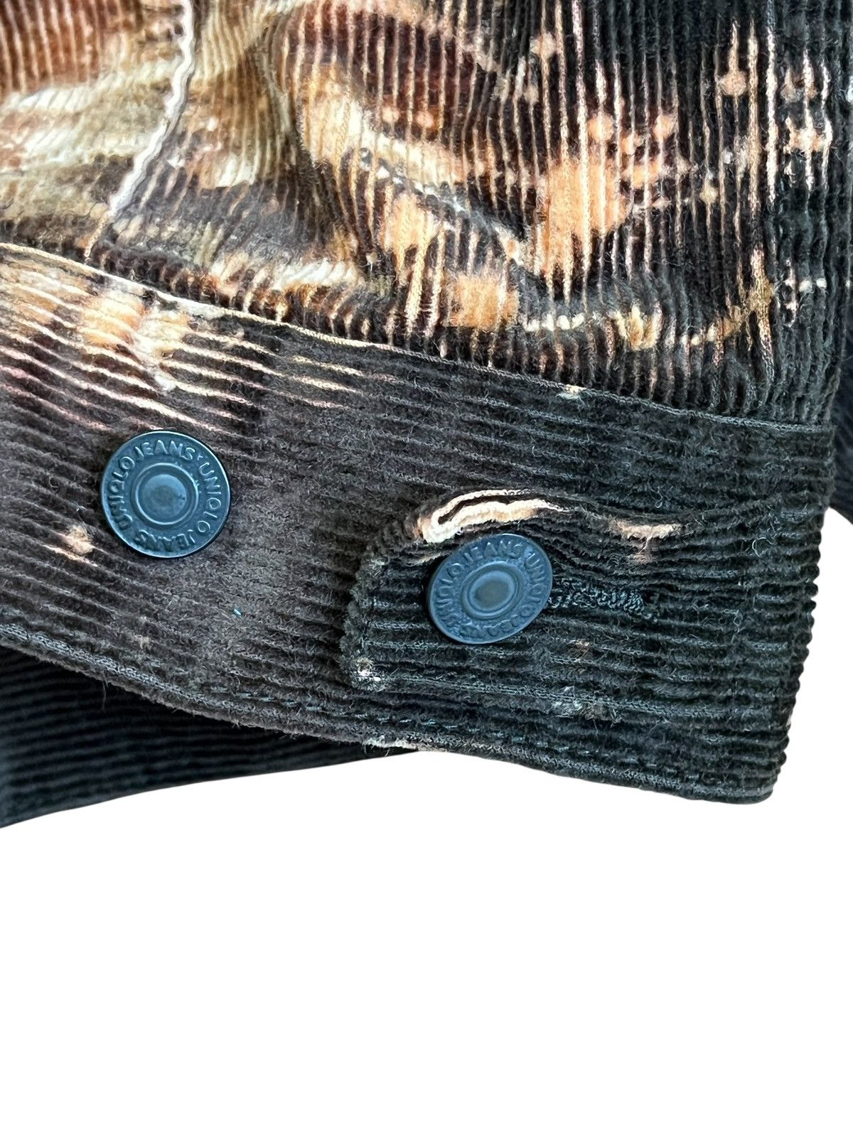Japanese Brand UNIQLO acid washed punk rock&roll trucker corduroy jackets Size US S / EU 44-46 / 1 - 9 Thumbnail