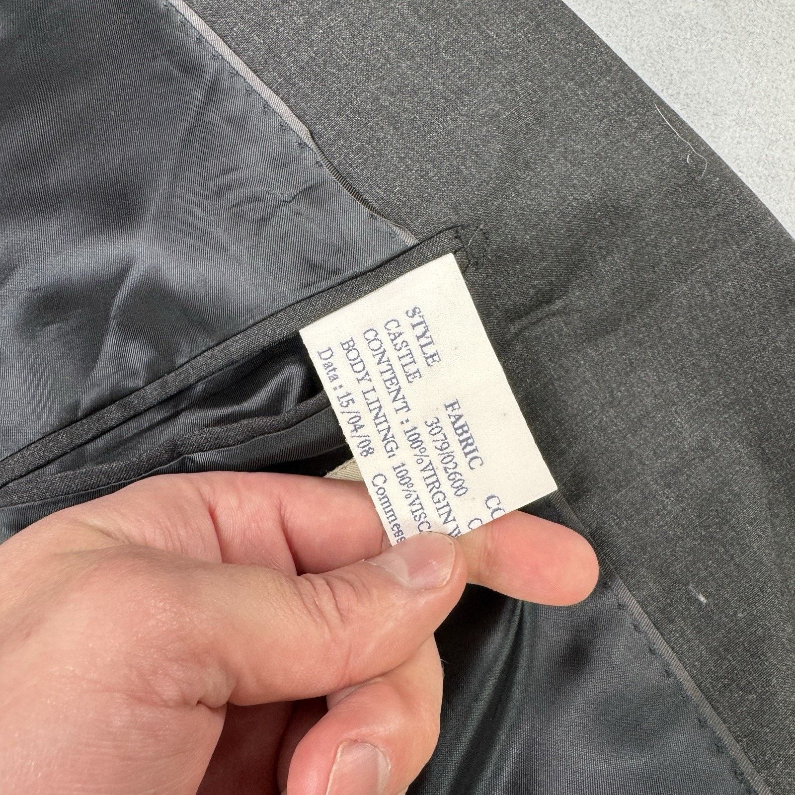Burberry Burberry Men Wool Blazer Grey Size 50R Size 40R - 14 Thumbnail