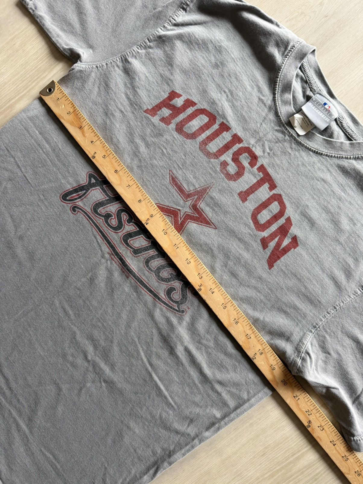 Vintage Vintage Houston Astros Logo Tee Sz M Gray Size US M / EU 48-50 / 2 - 3 Thumbnail