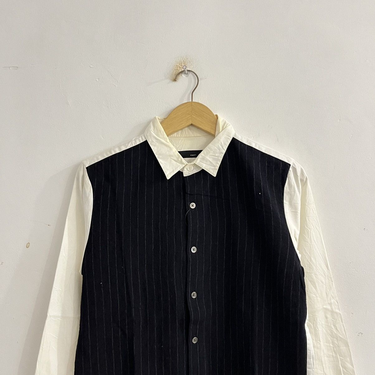 Japanese Brand Knott Textured LS Button Up Shirt Size US M / EU 48-50 / 2 - 2 Thumbnail