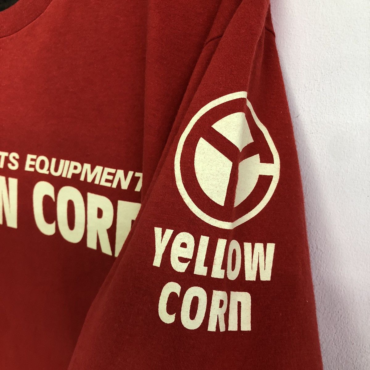 YELLOW CORN Vintage Yellow Corn Logo Spellout MoTo Shirt Size US M / EU 48-50 / 2 - 7 Thumbnail
