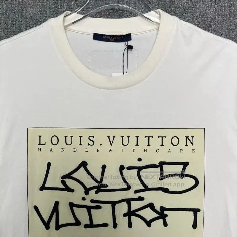 Louis Vuitton Louis Vuitton White Cotton Men's T-Shirt . Size US L / EU 52-54 / 3 - 4 Thumbnail