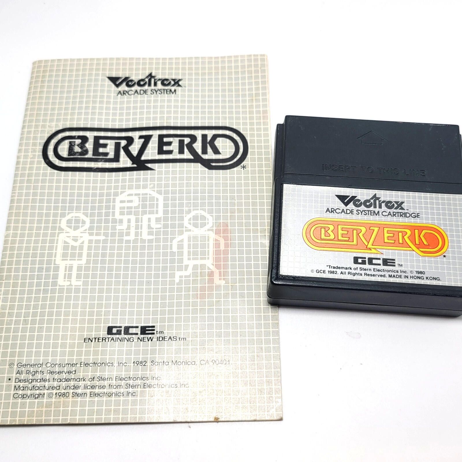 Other Berzerk Game Cart and Instruction Manual GCE Vecrex Size ONE SIZE - 8 Thumbnail