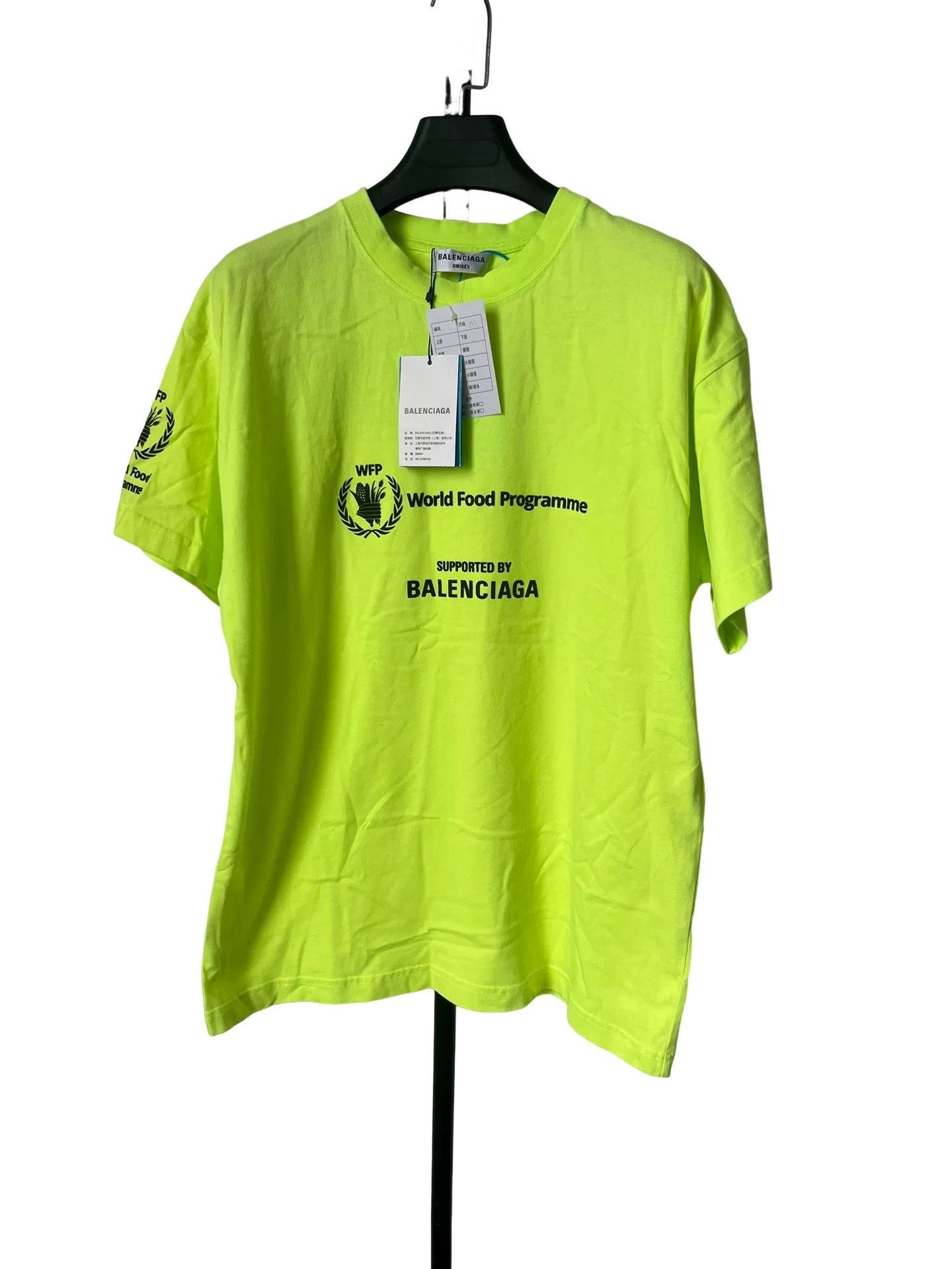 Balenciaga Balenciaga WFP Neon Logo T-Shirt Size M Size US M / EU 48-50 / 2 - 1 Thumbnail