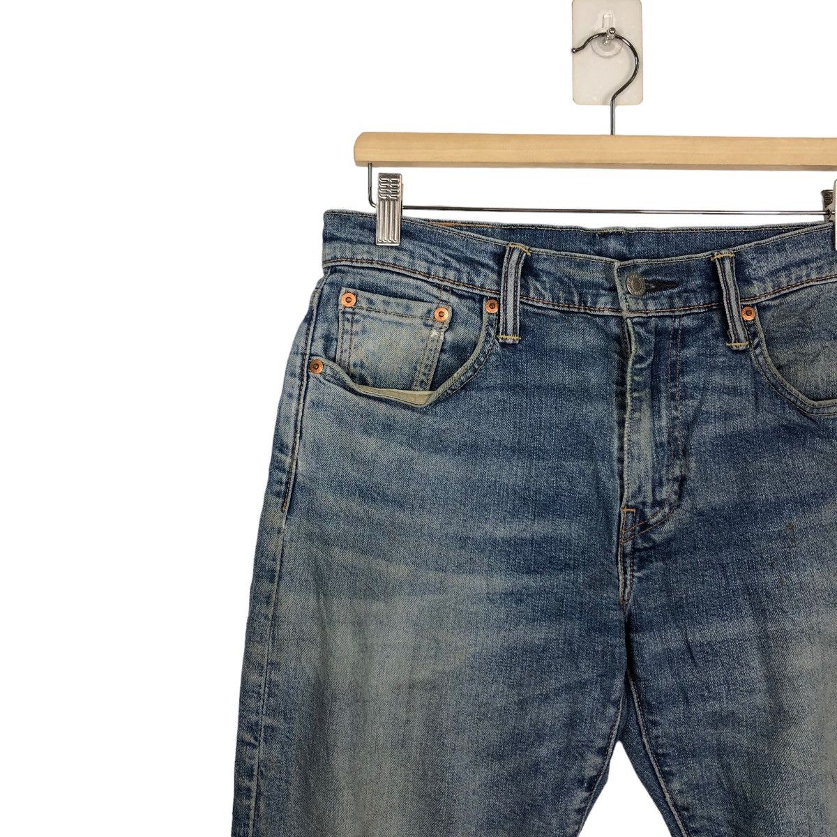 Levi's 🔥90’s Vintage Levi’s Distressed Denim Jeans Size US 32 / EU 48 - 6 Thumbnail