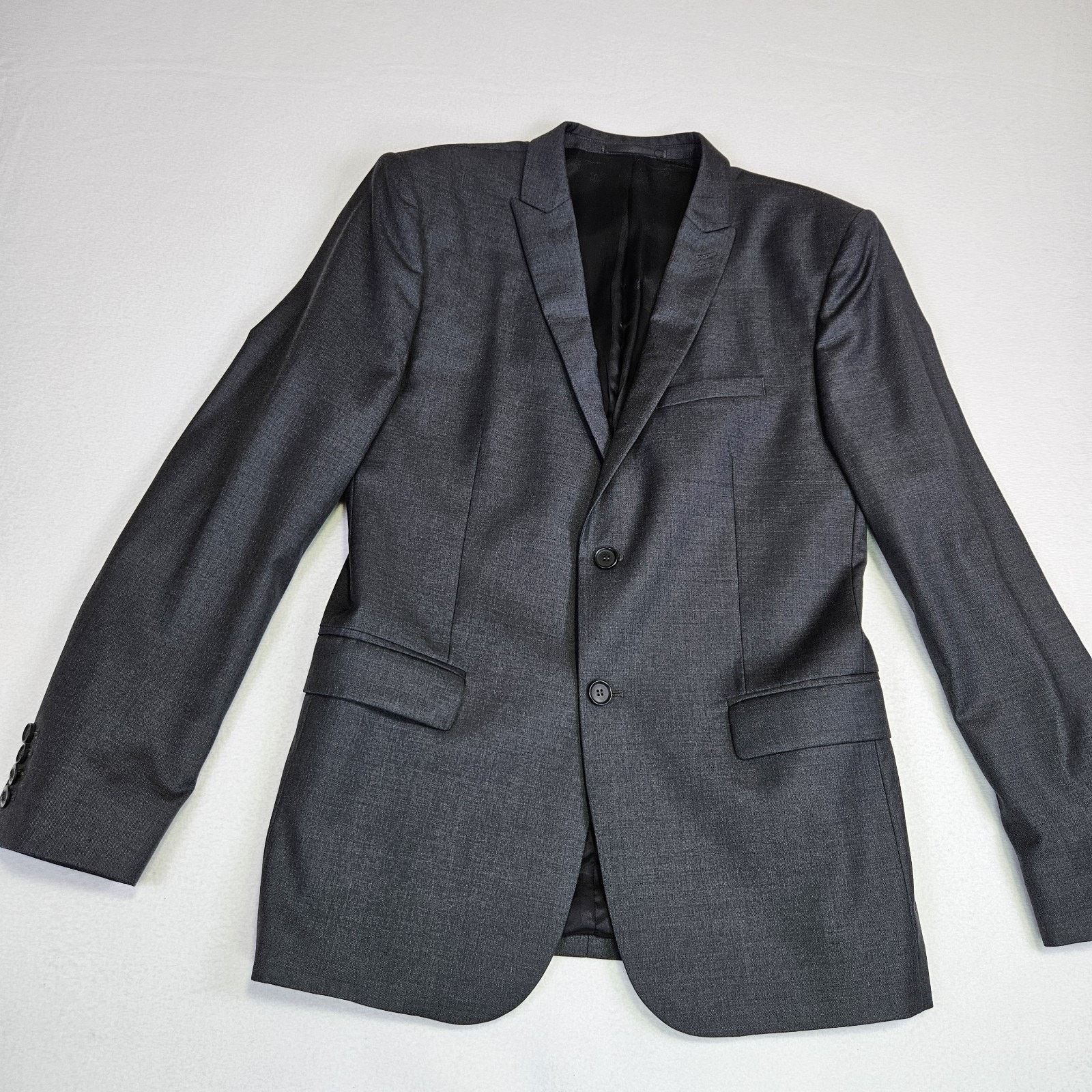 The Kooples The Kooples Blazer Peak Lapel Classic Fit Suit Jacket Wool Size 40R - 23 Thumbnail