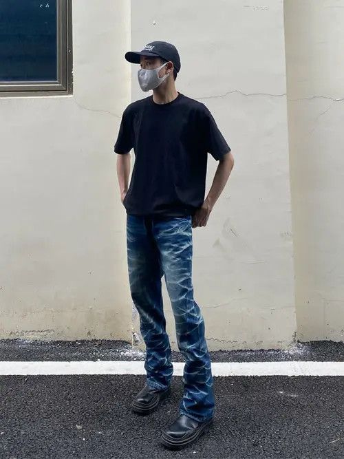 VIBE washed fade tie dye grunge flared jeans Size US 30 / EU 46 - 5 Thumbnail