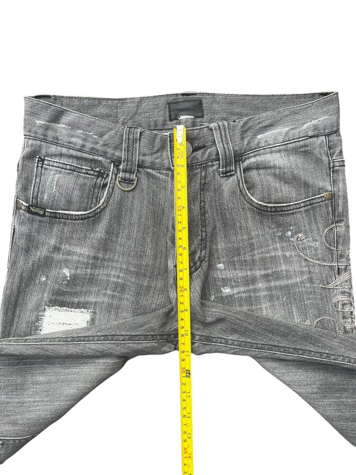 Indian Motorcycle × Norton Vintage Y2K Made in Usa Norton Motorcycle Distressed Jeans Size US 31 - 15 Thumbnail