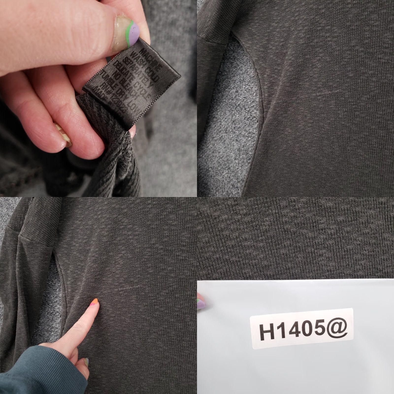 Vintage XCVI Tunic Top Womens M Medium Gray Dolman Oversized Tee Lagenlook Long Sleeve Size M / US 6-8 / IT 42-44 - 11 Thumbnail