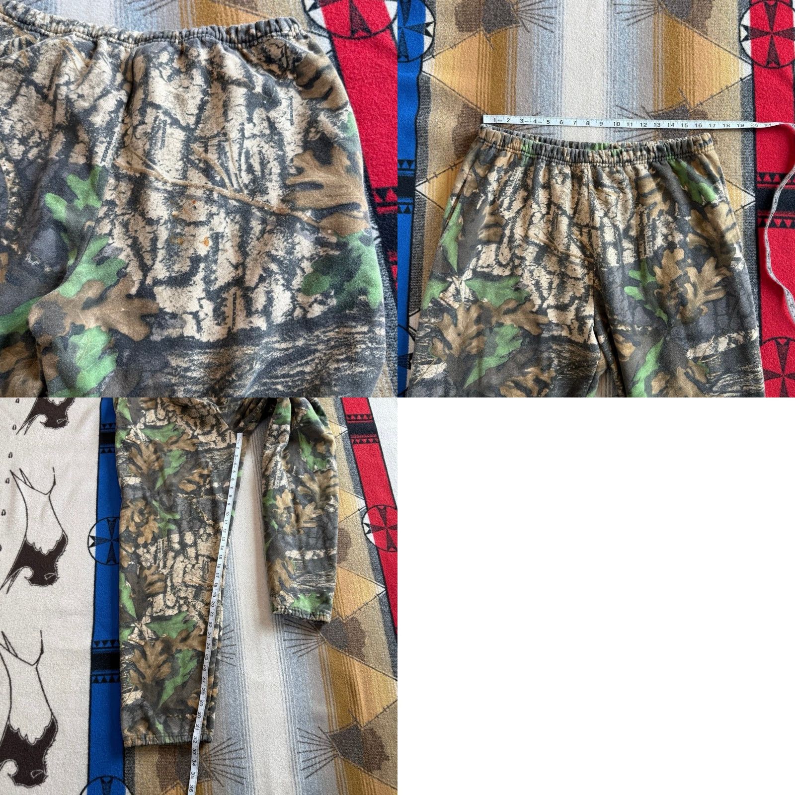 Jerzees VINTAGE Jerzees Sweatpants Camouflage 2XL Pants Mens Brown Camouflage 90s Grunge Skate Hunting Outdoor Size US 39 - 8 Thumbnail