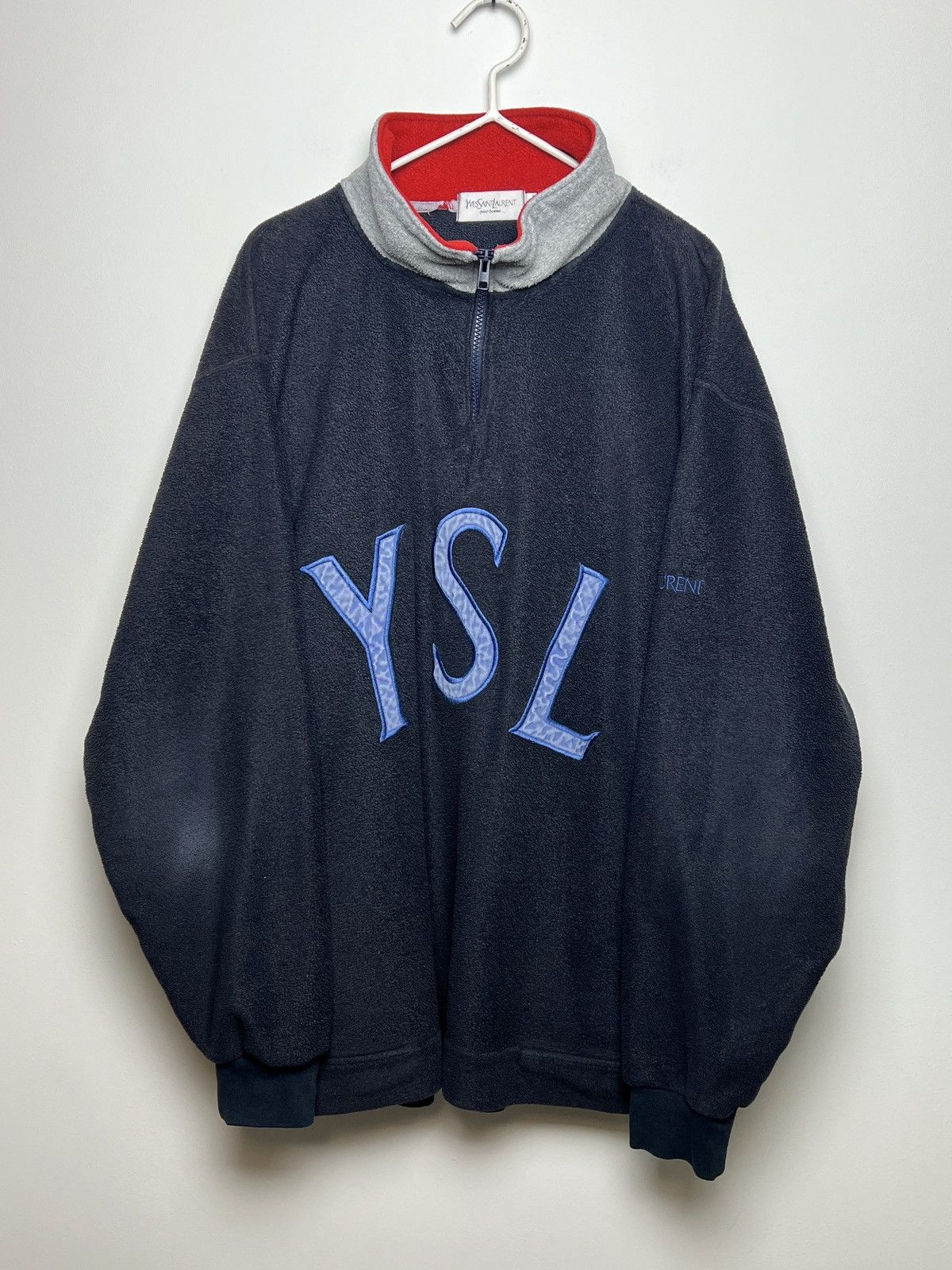 Yves Saint Laurent ysl y2k fleece seen on drake rare vintage slp Size US XL / EU 56 / 4 - 2 Thumbnail