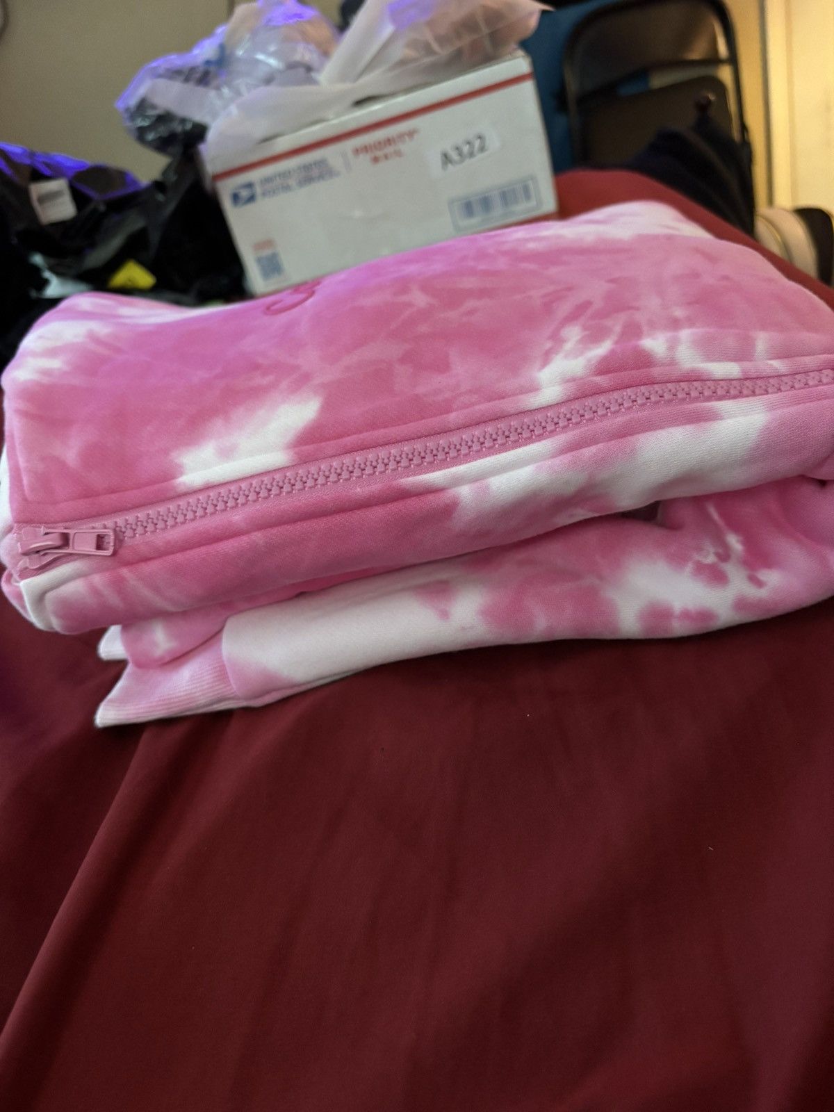 Other Comfrt Hoodie zip up pink tie dye Size US XXL / EU 58 / 5 - 6 Thumbnail