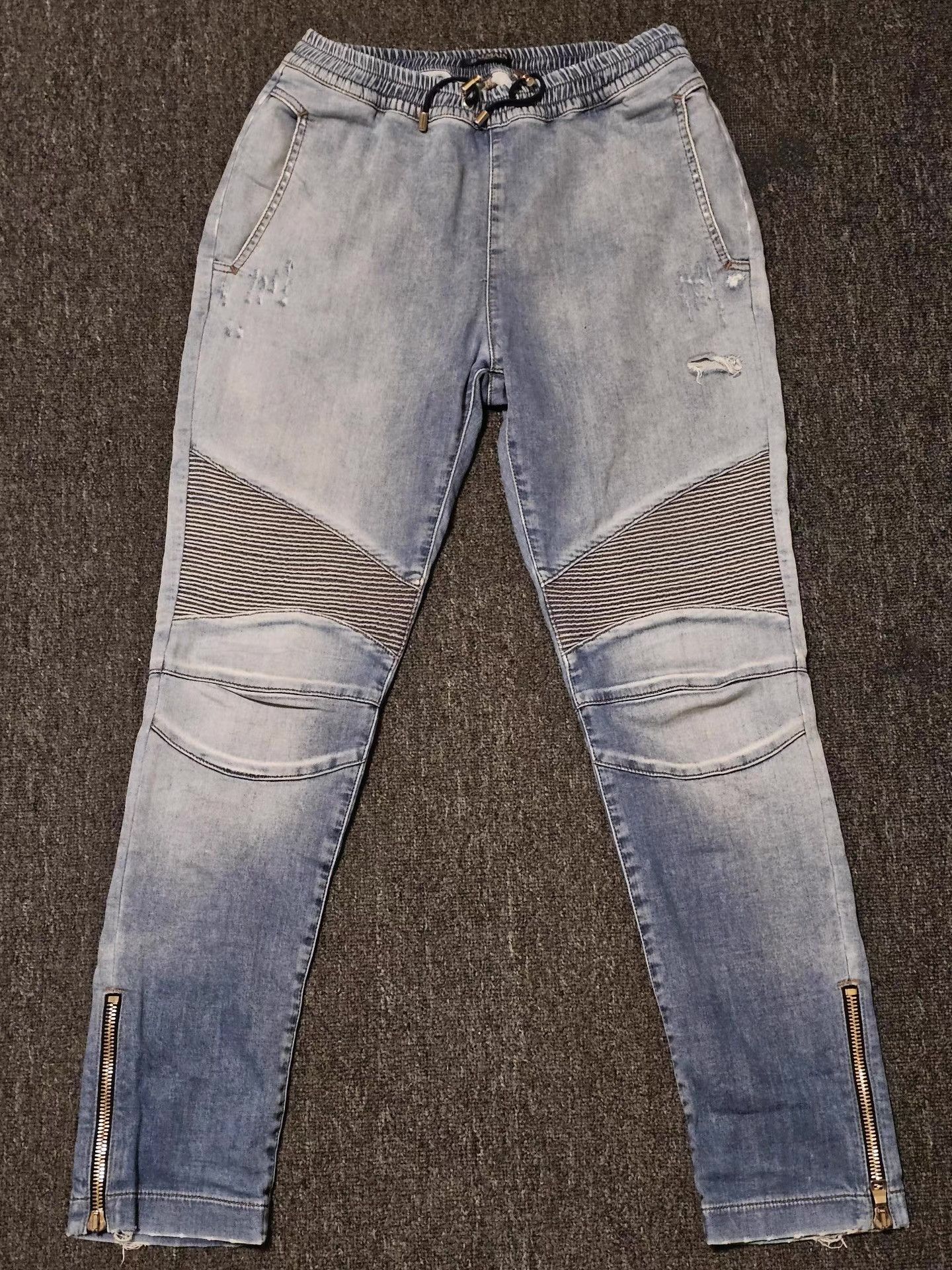 Balenciaga BALMAIN biker jeans, Size US 34 / EU 50 - 1 Thumbnail