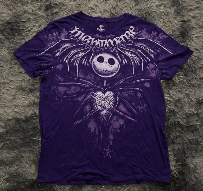 Japanese Brand American Retro Cartoon Skull Printed T-shirt Size US XL / EU 56 / 4 - 5 Thumbnail