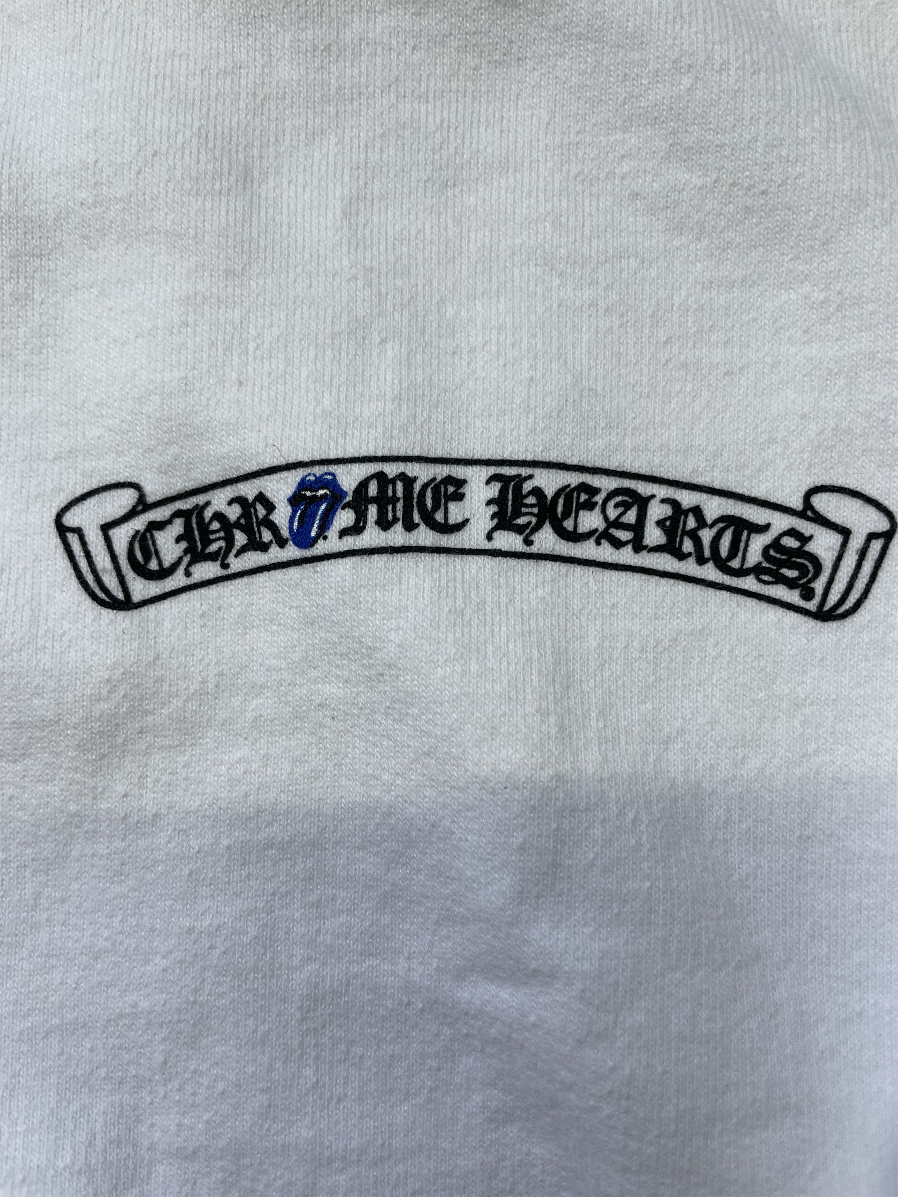 Chrome Hearts Chrome Hearts Rolling Stones New York Exclusive White Hoodie Size US XL / EU 56 / 4 - 6 Thumbnail
