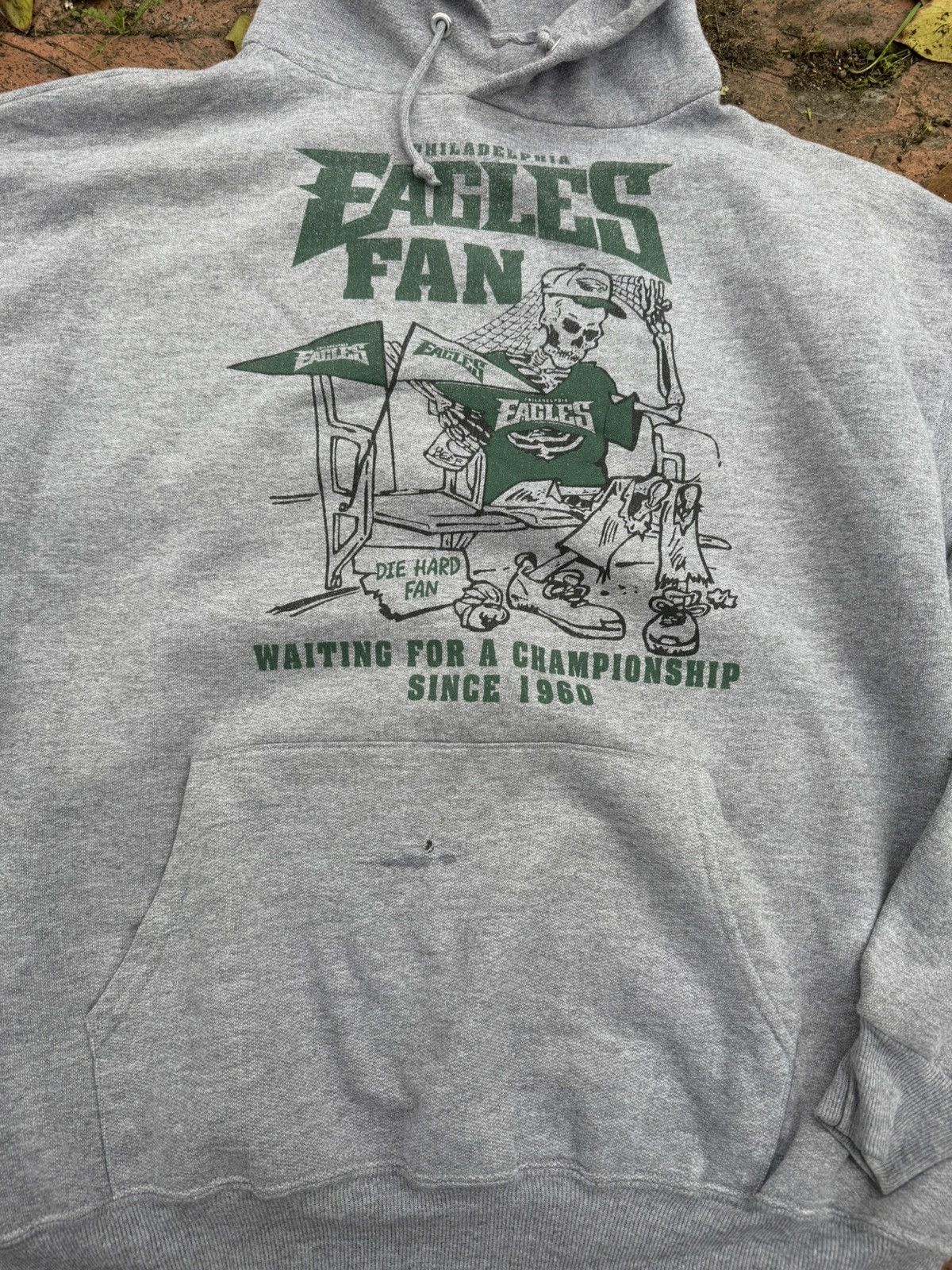 Vintage Vintage Philadelphia Eagles hoodie Size US L / EU 52-54 / 3 - 3 Thumbnail