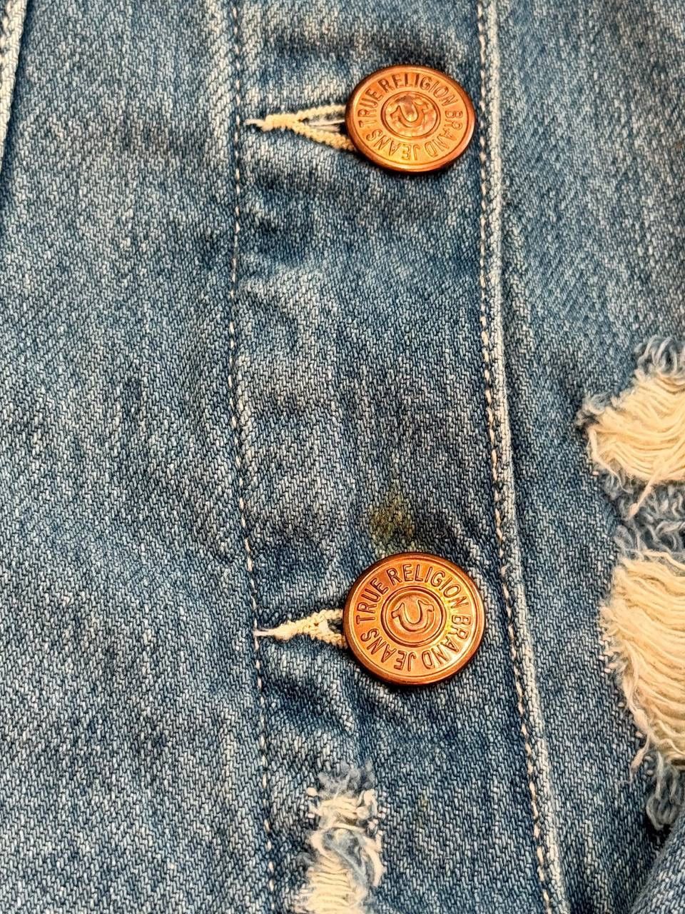 True Religion Y2K Distressed True Religion Denim Jacket Size XS Size XS / US 0-2 / IT 36-38 - 5 Thumbnail