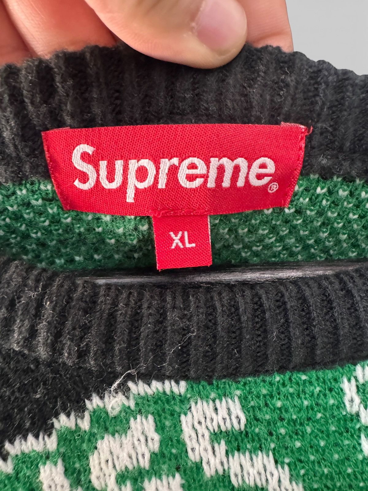 Supreme Supreme Street Sign Knitted Crewneck Size US XL / EU 56 / 4 - 3 Thumbnail