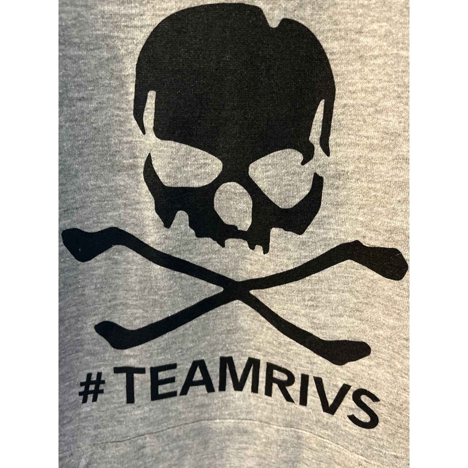 Vintage CRAFT Hoodie Women's XS Gray Black Skull Crossbones Pullover Hooded Pockets New XS Activewear Sweatshirt Girls Ladies Size XS / US 0-2 / IT 36-38 - 3 Thumbnail