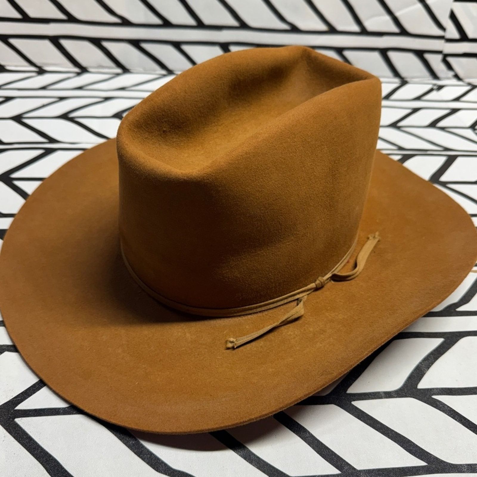 Other Men’s Resistol 3X Beaver Tall Pine Western Hat size 6 7/8 Size ONE SIZE - 1 Thumbnail