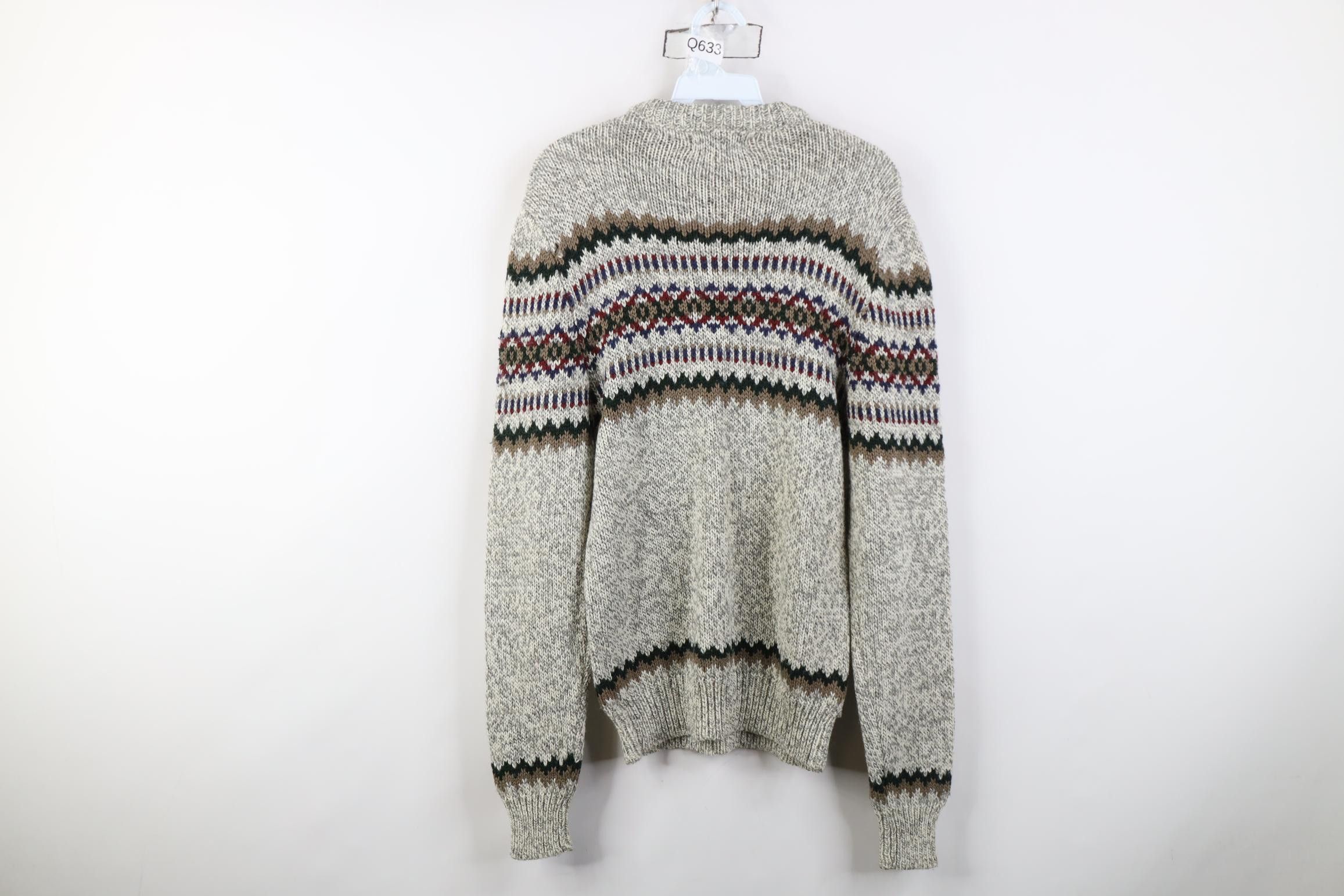 Vintage Vintage 90s Streetwear Wool Blend Knit Fair Isle Sweater Size M / US 6-8 / IT 42-44 - 8 Thumbnail