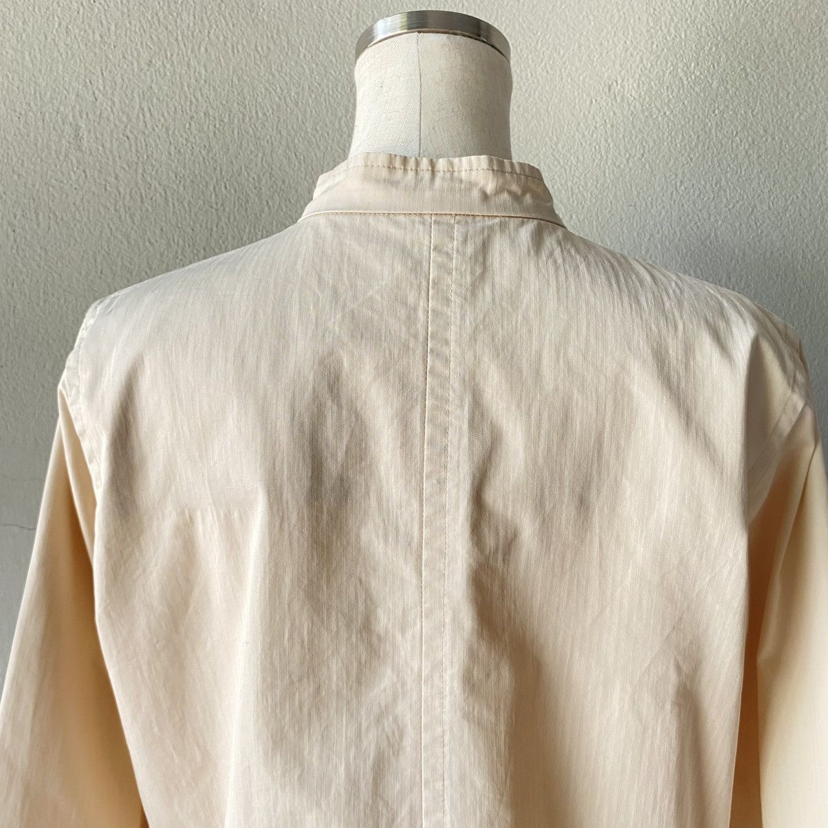 Y's Y's for living Light Brown Mandarin Collar Jacket. Size M / US 6-8 / IT 42-44 - 4 Thumbnail