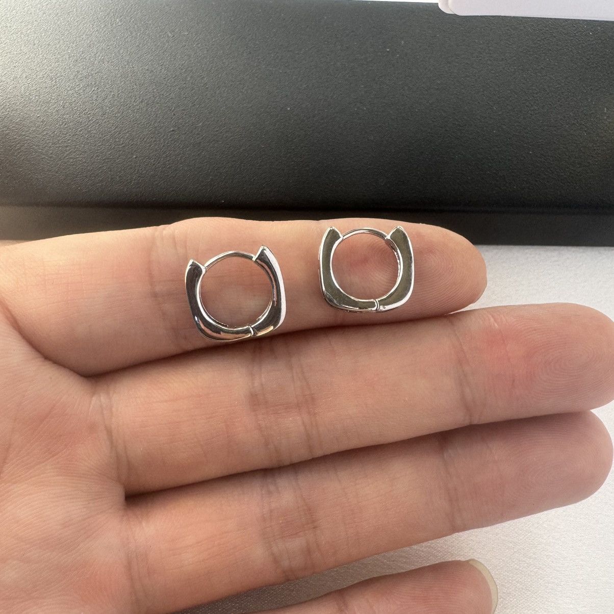 Other Geometric Square Small Hoop Earrings for Men Women Size ONE SIZE - 6 Thumbnail