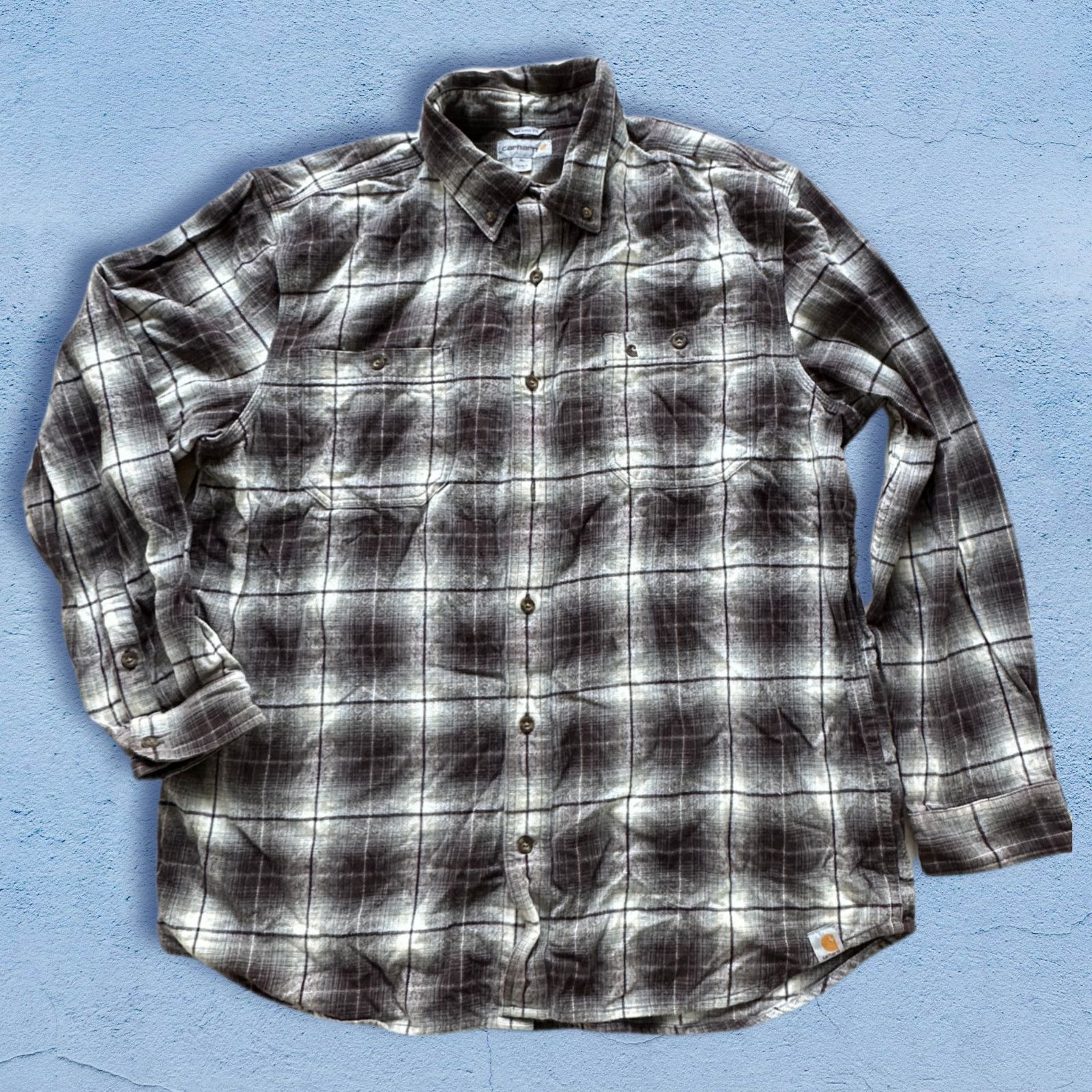 Carhartt Carhartt Relaxed Fit Plaid Flannel Shirt men size XL Cotton Size US XL / EU 56 / 4 - 1 Thumbnail